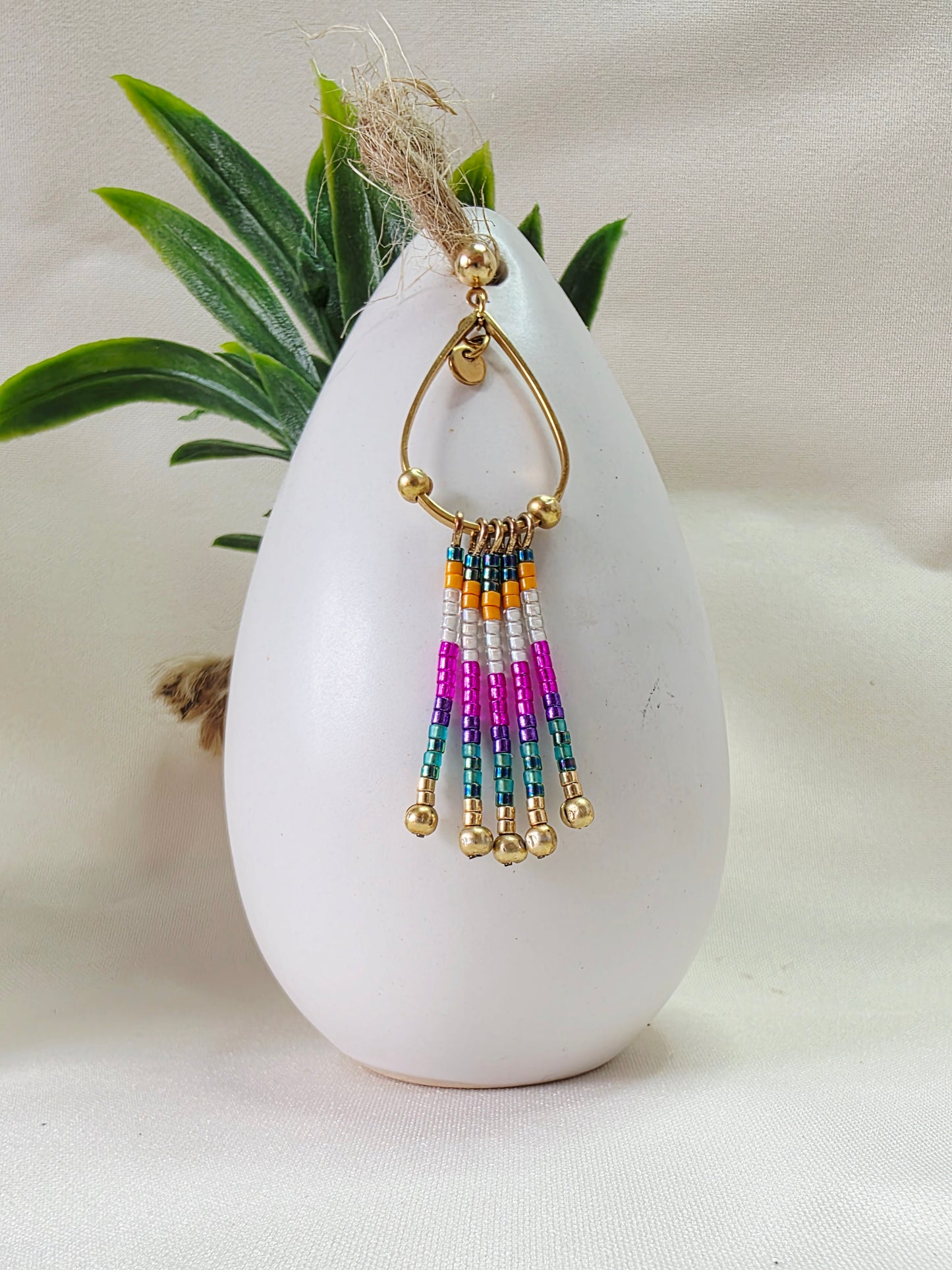 Boucles d’oreilles à Franges