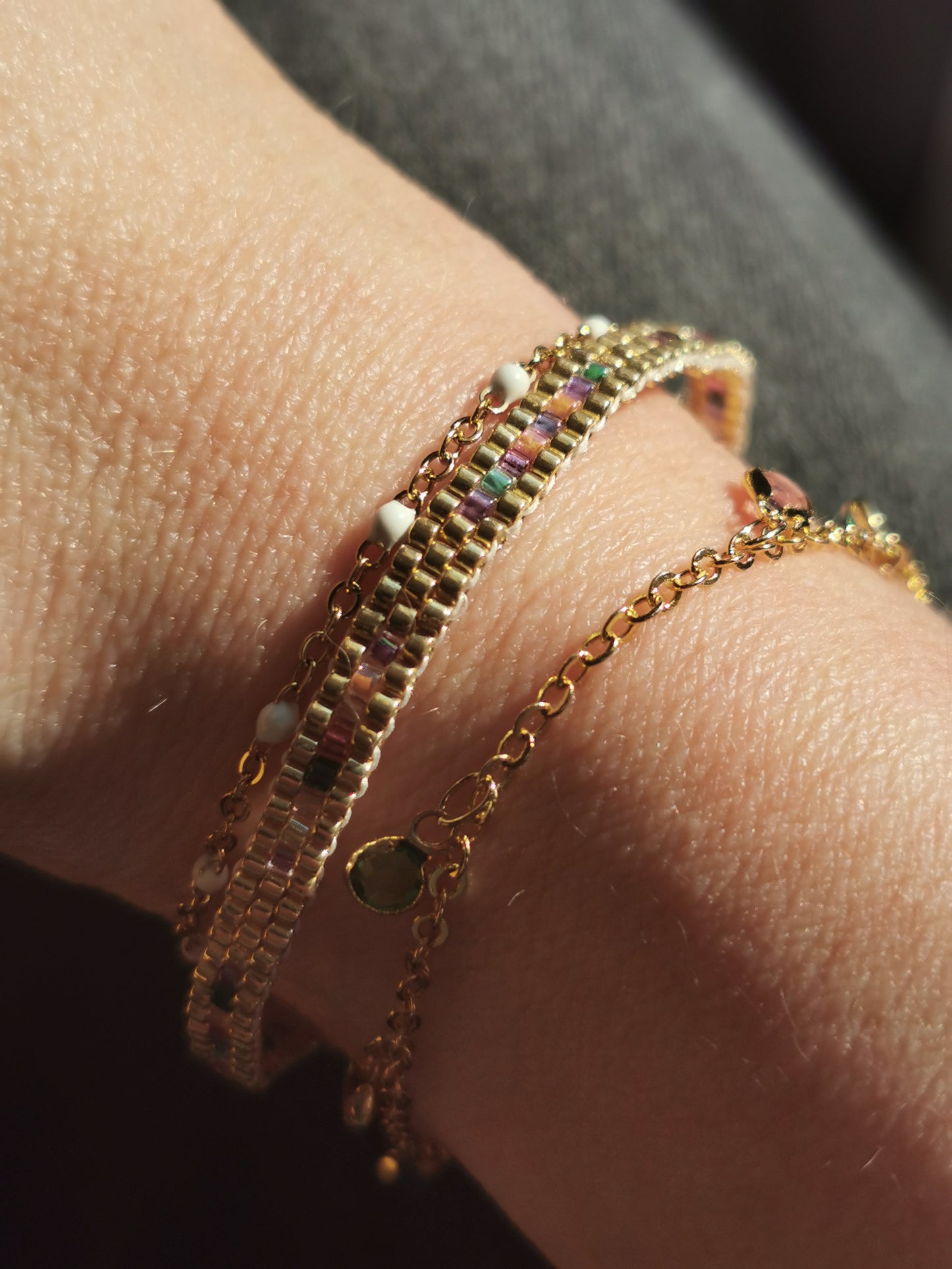 Bracelet XXS 3 Rangs - Finition Or