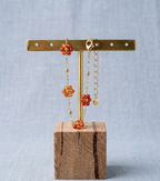 Bracelet chaîne en acier inoxydable & pierres naturelles