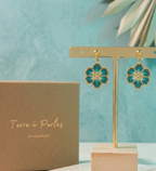 Boucle d'oreille Pendante Petite Fleur