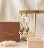 Boucle d’oreille pendante à Franges