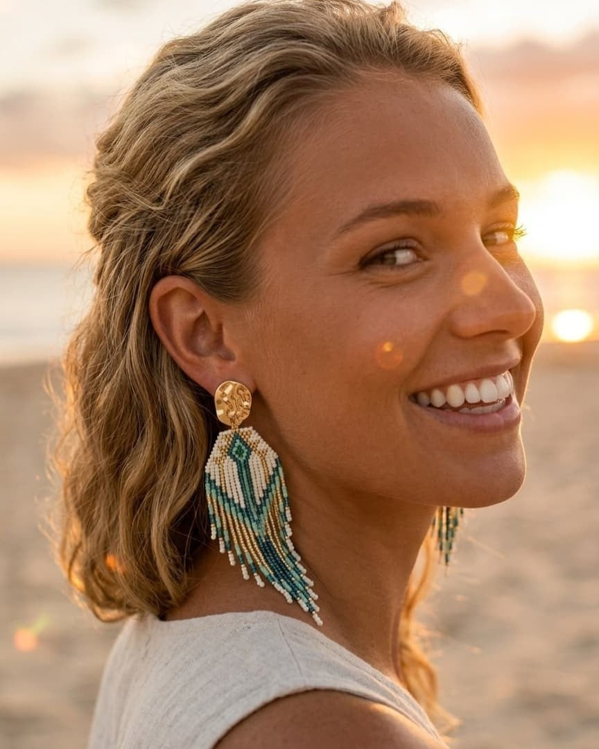 Boucle d'Oreille Pendante Fantasia