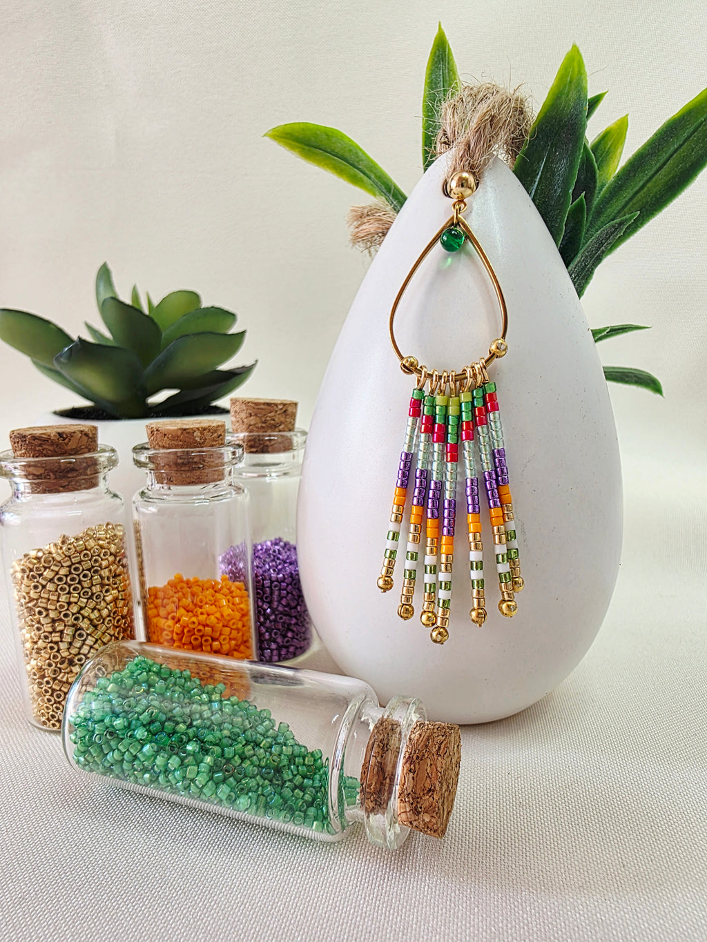 Boucles d’oreilles à Franges