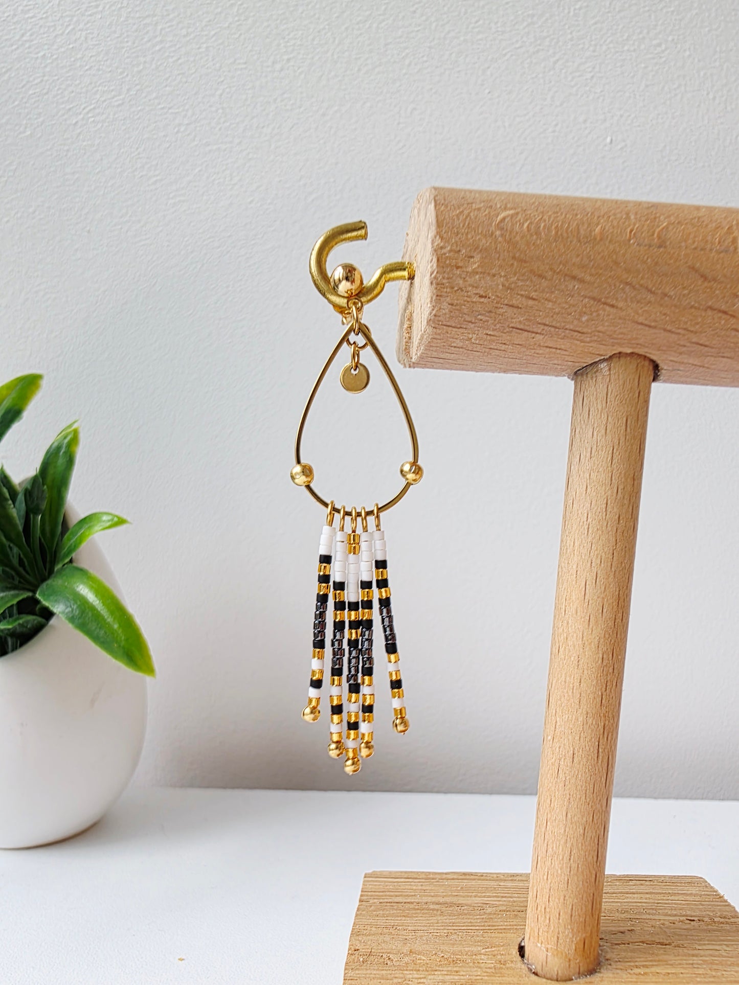 Boucles d’oreilles à Franges