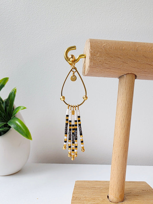 Boucles d’oreilles à Franges