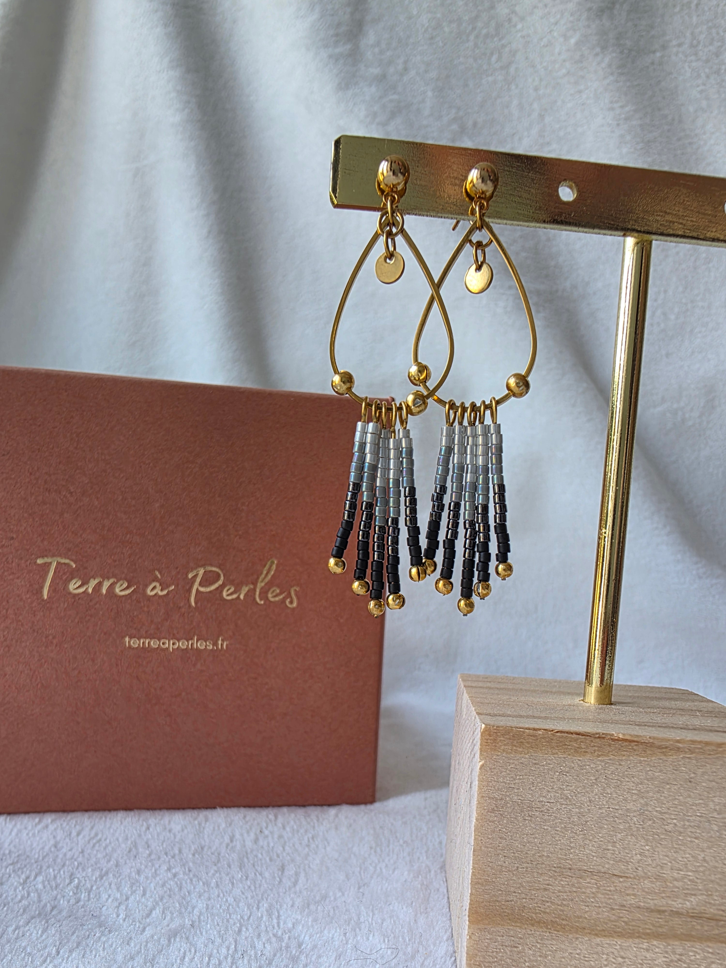 Boucles d’oreilles à Franges