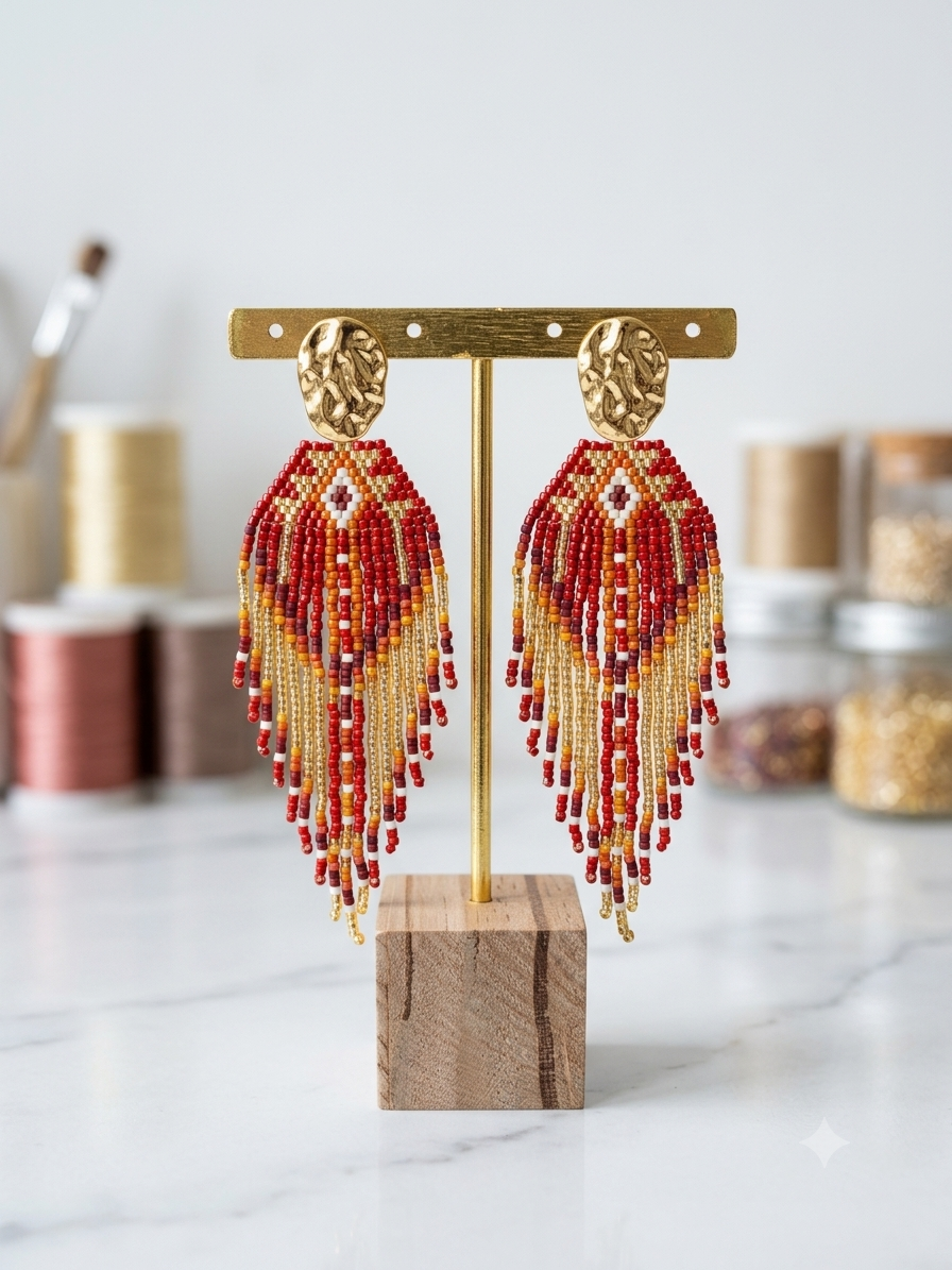 Boucle d'Oreille Pendante Fantasia