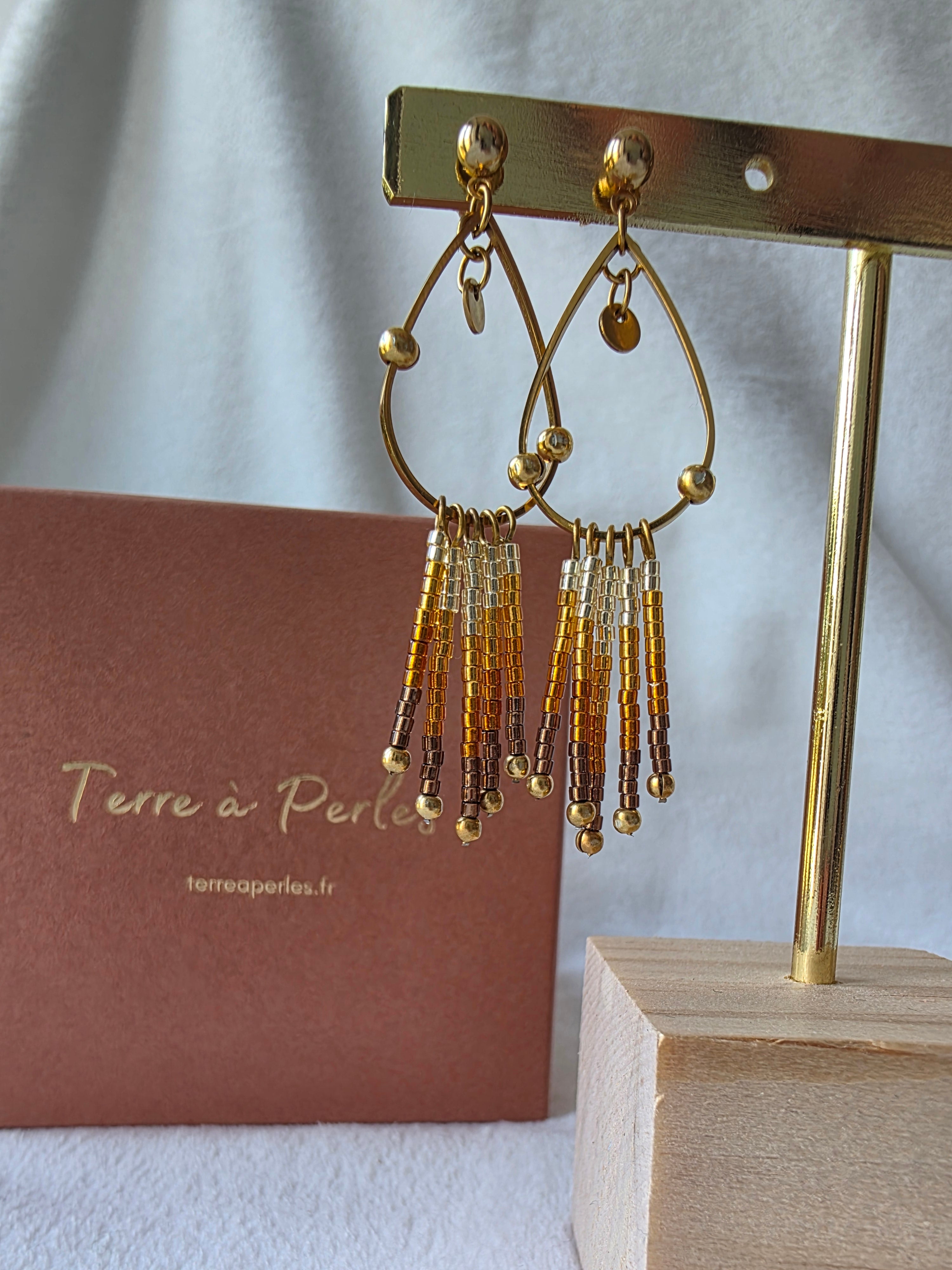 Boucles d’oreilles à Franges