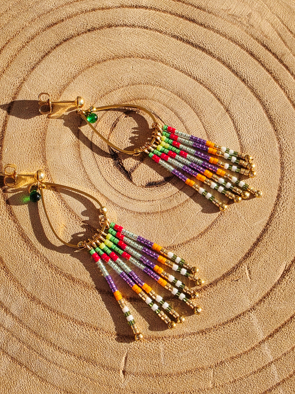 Boucles d’oreilles à Franges