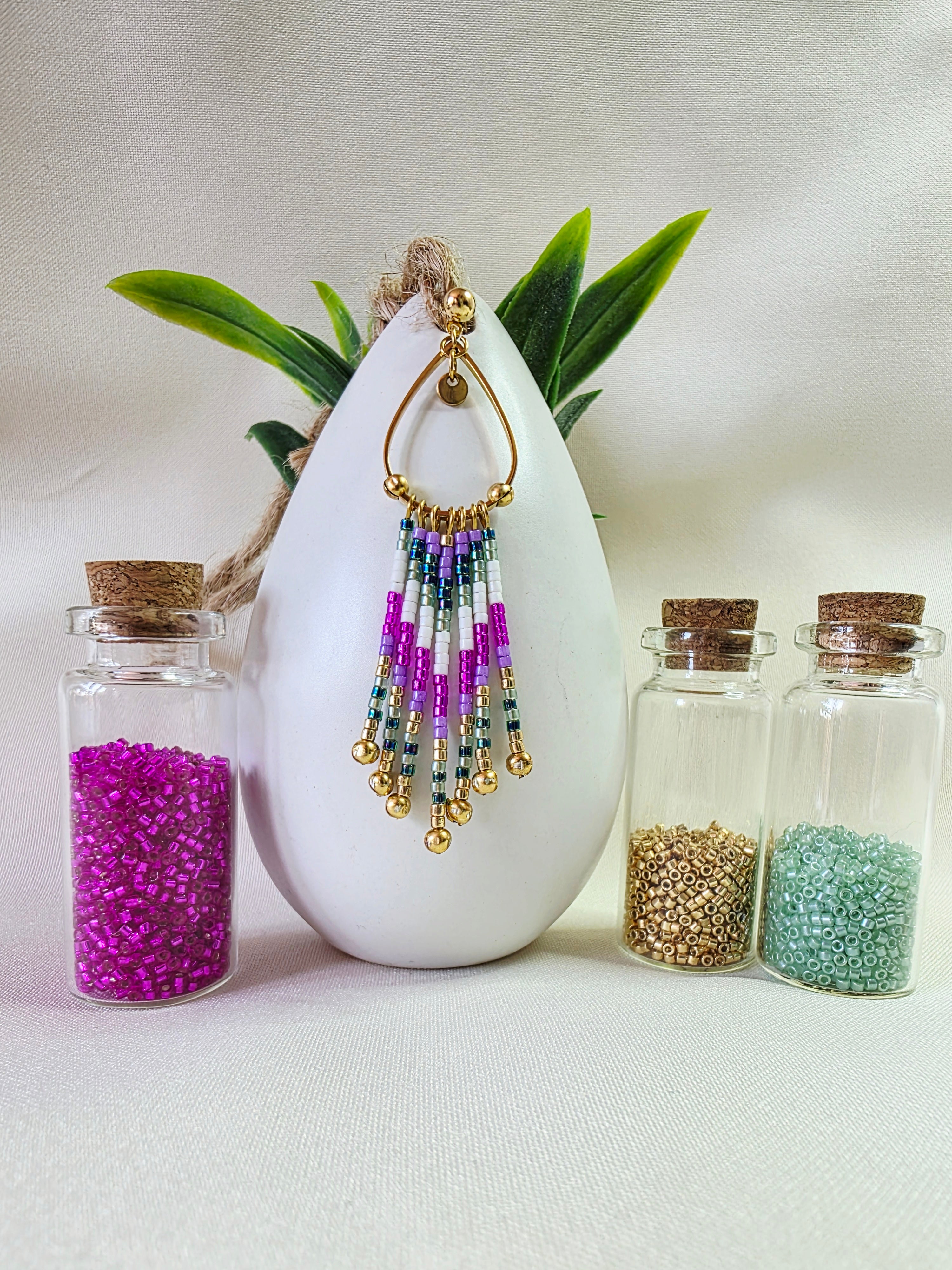 Boucles d’oreilles à Franges