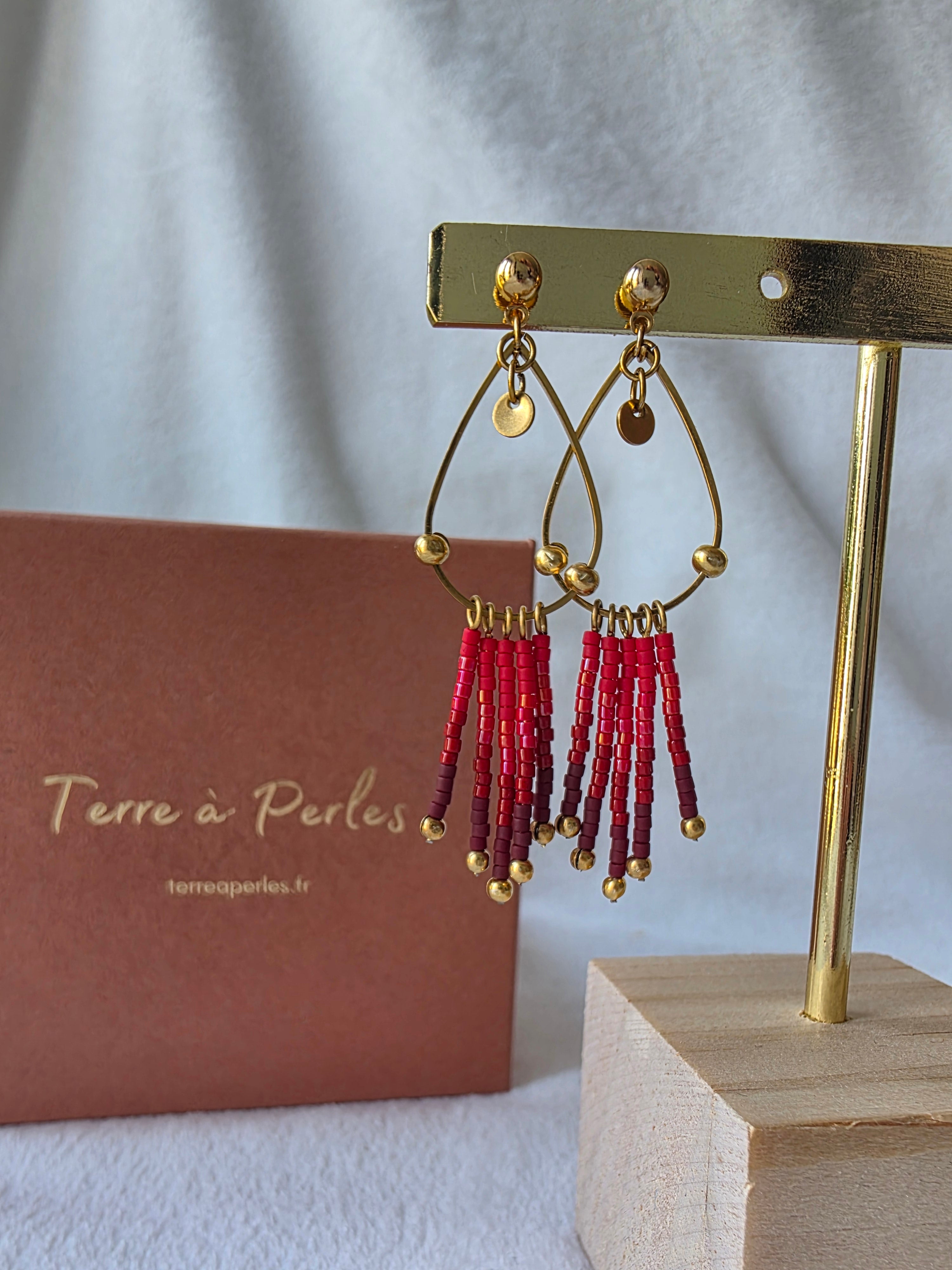 Boucles d’oreilles à Franges