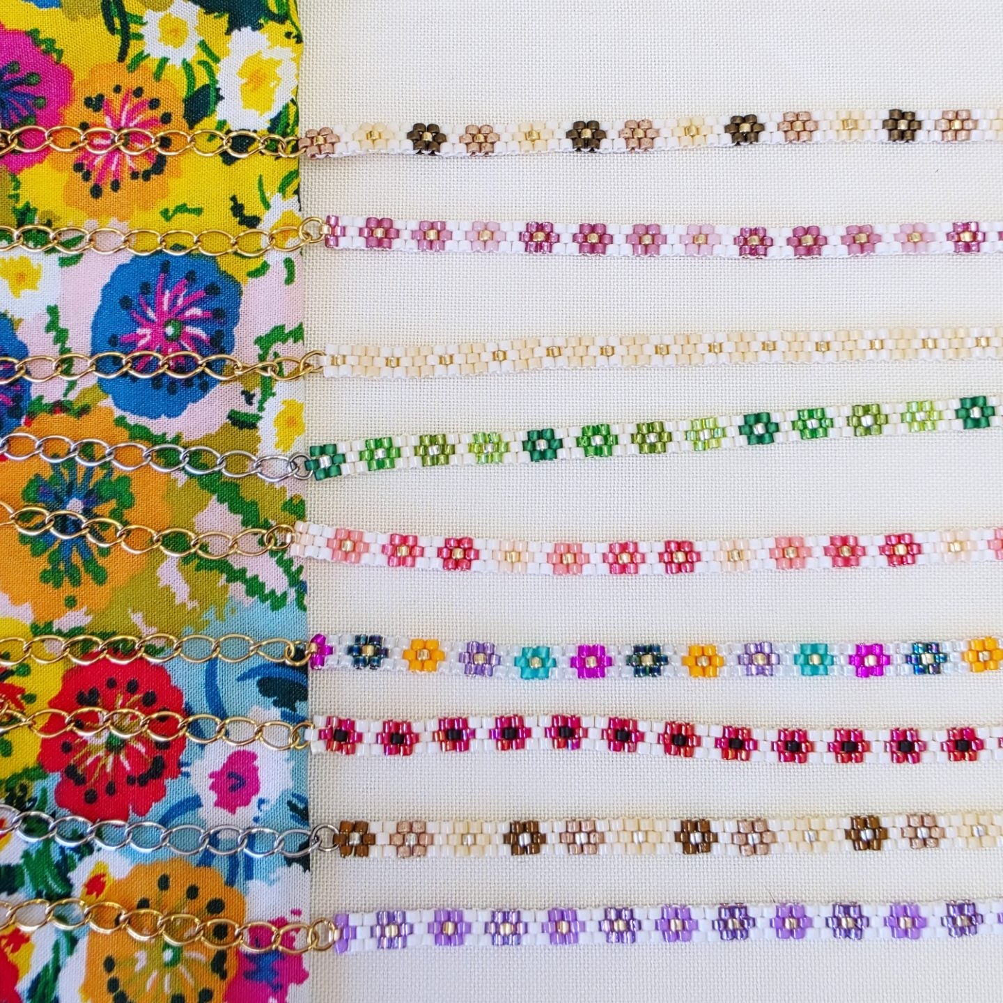 Les Petites Fleurs - Bracelet 3 Rangs