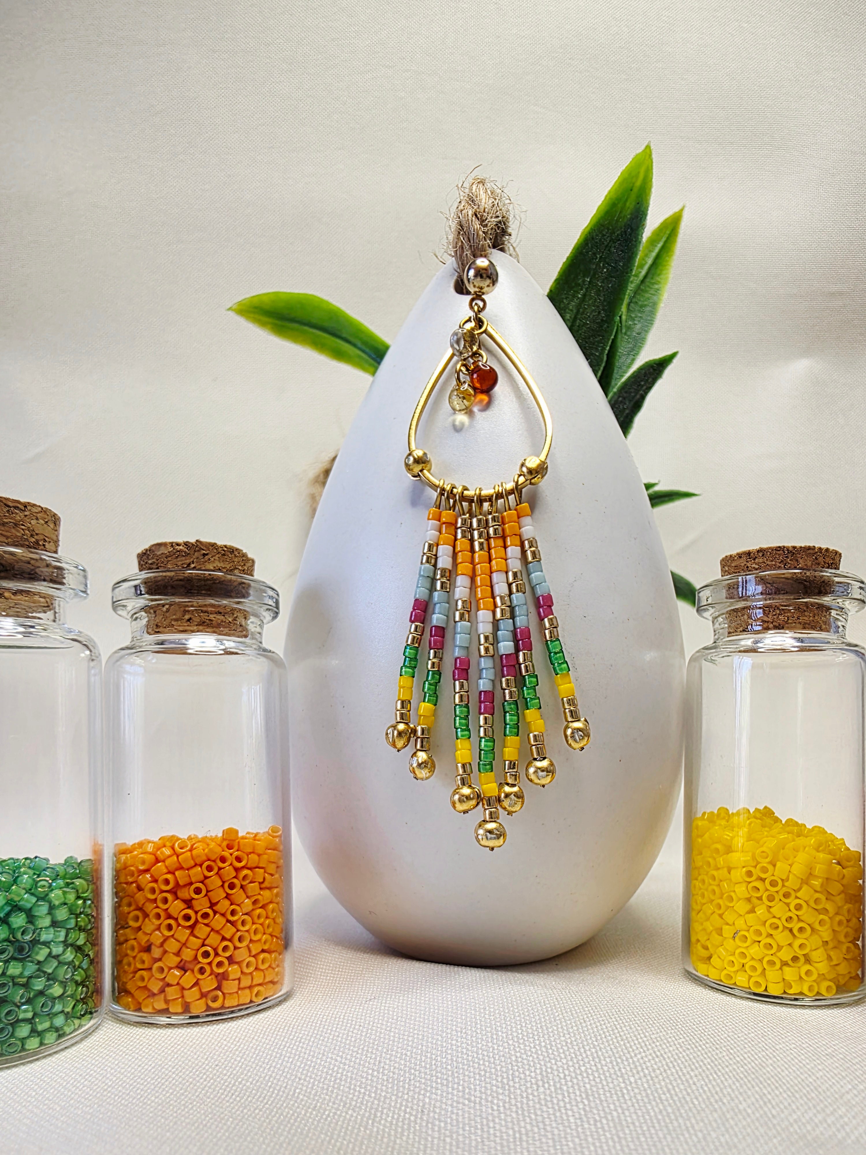 Boucles d’oreilles à Franges