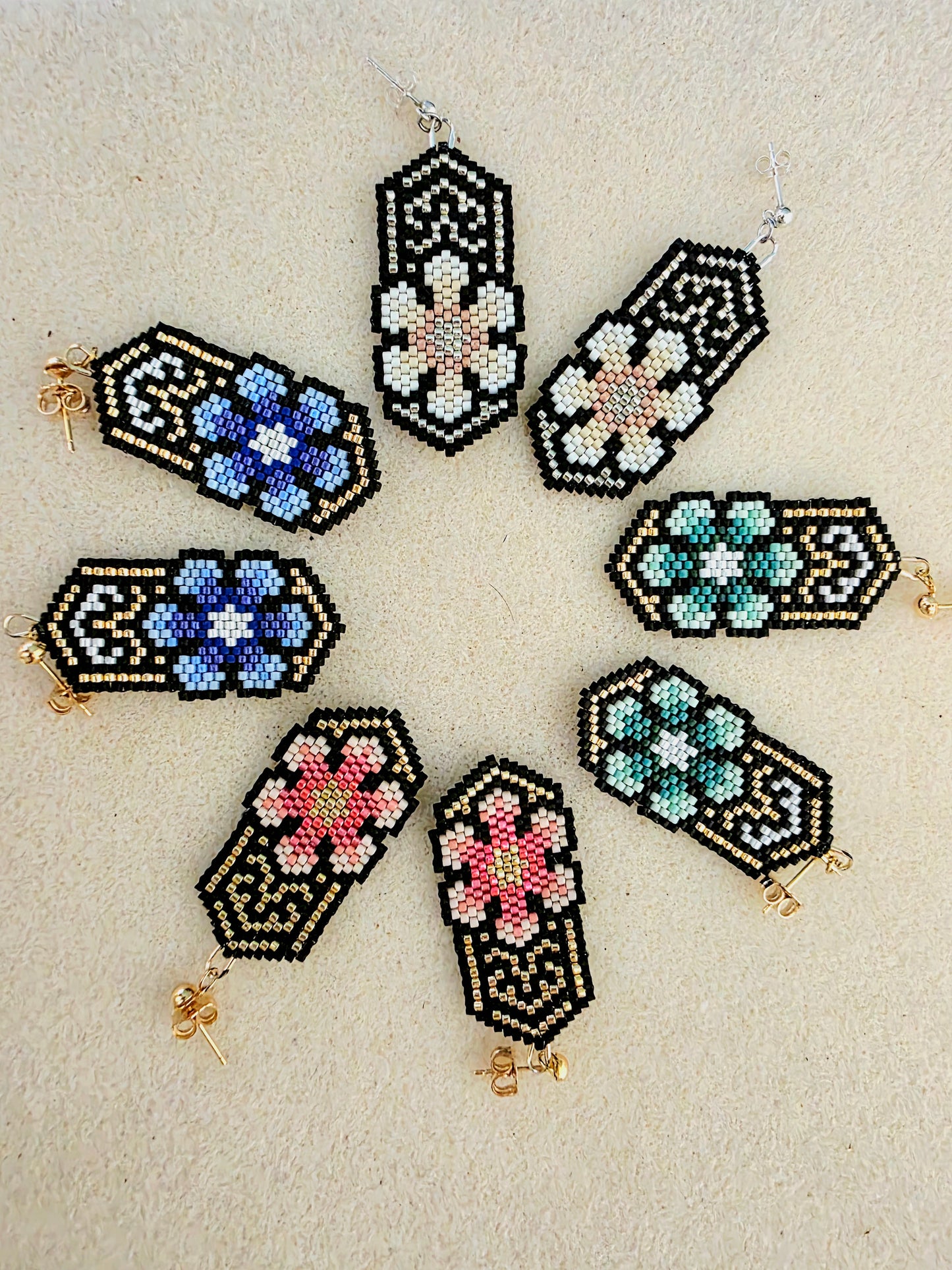 Boucles d'Oreilles - Fleurs