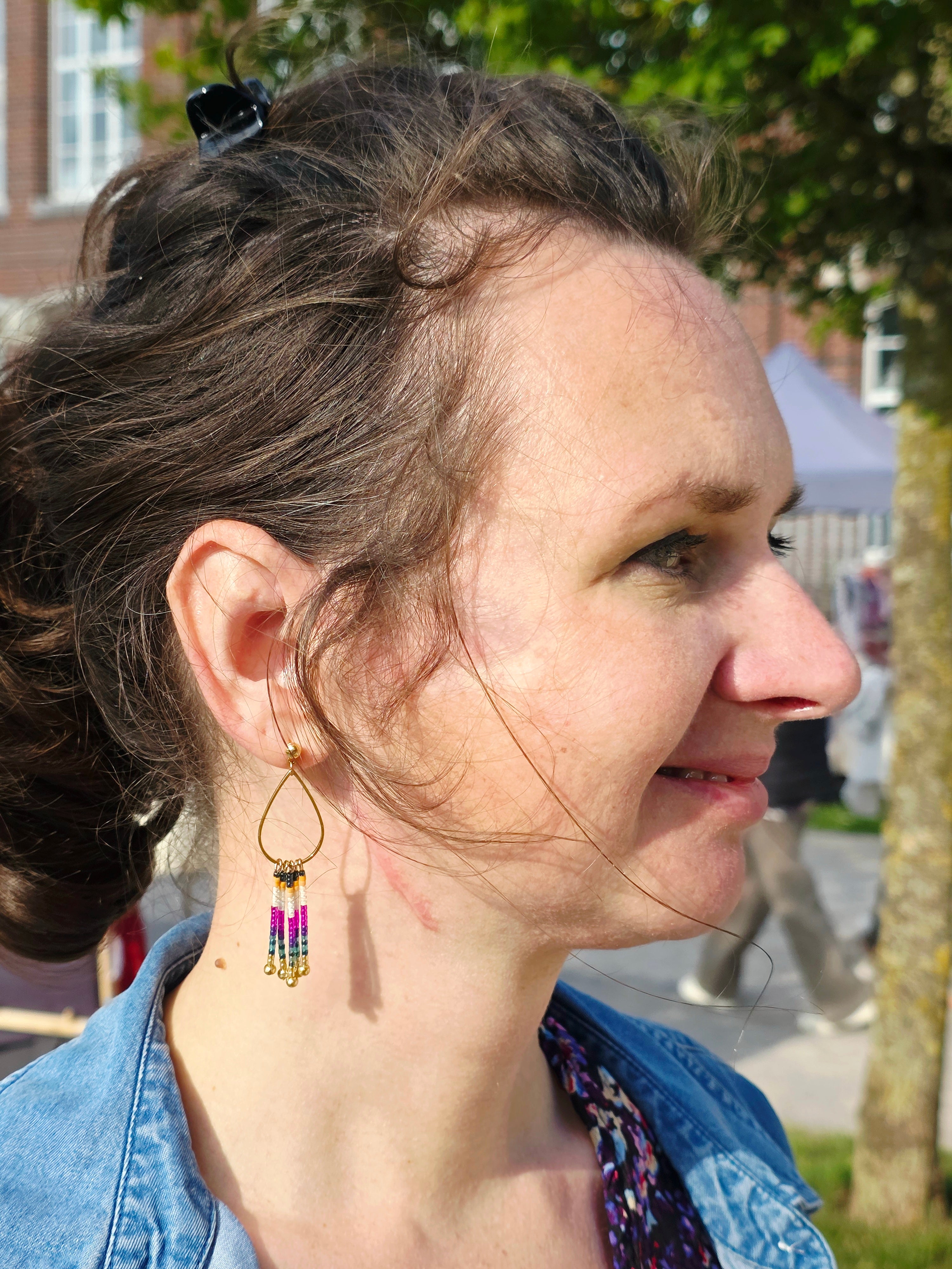 Boucles d’oreilles à Franges