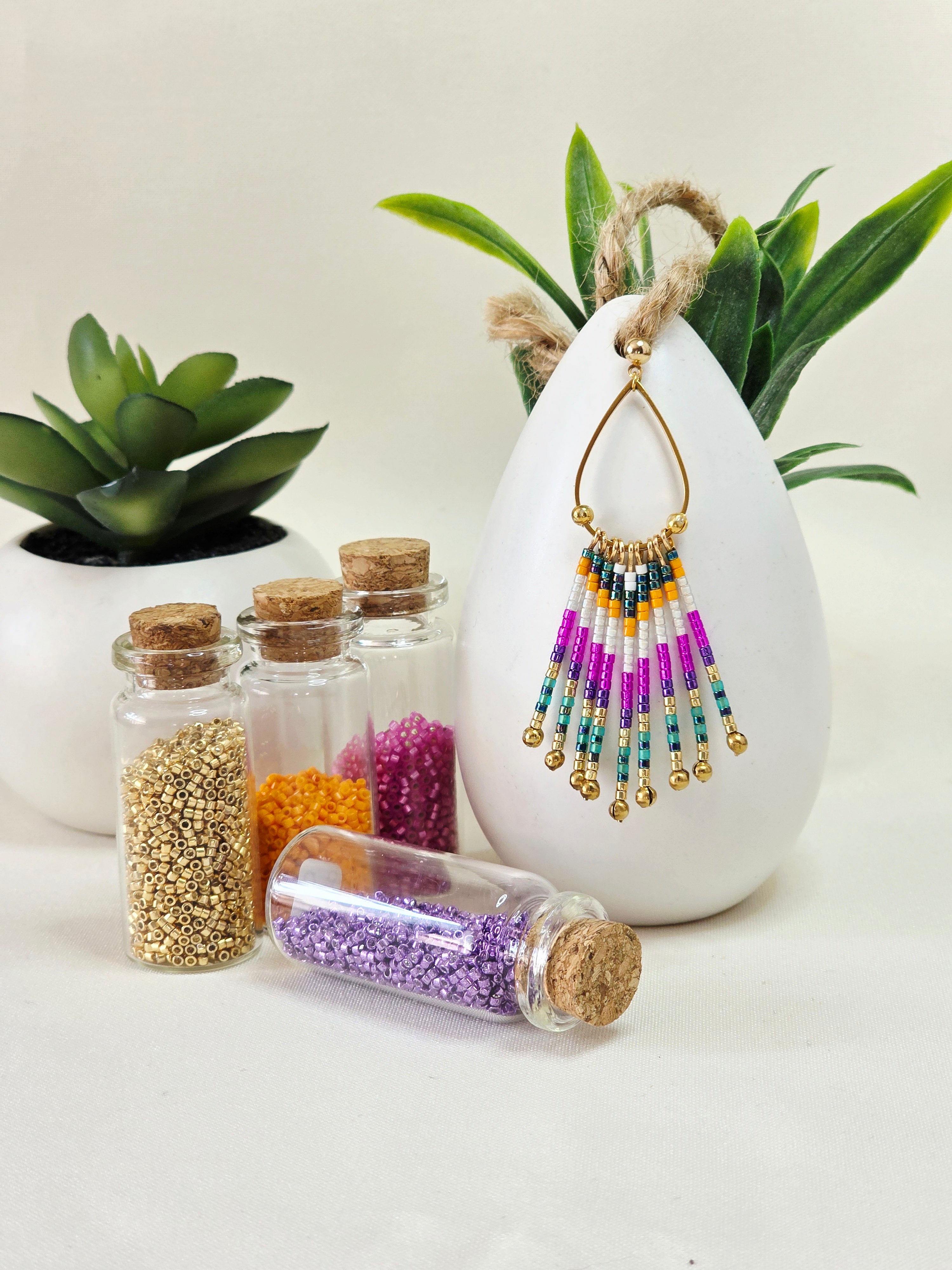 Boucles d’oreilles à Franges