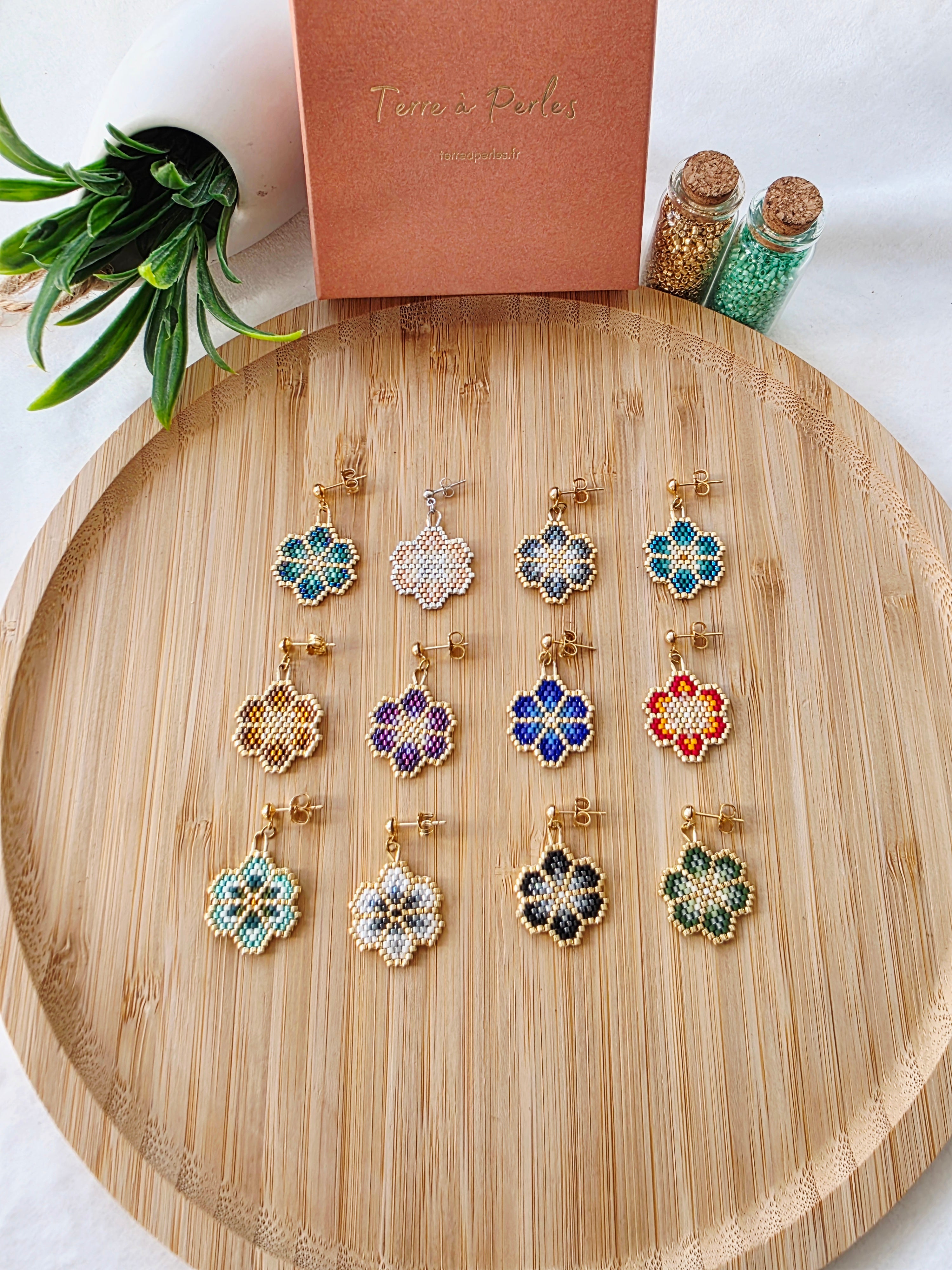 Boucle d'oreille Petite Fleur