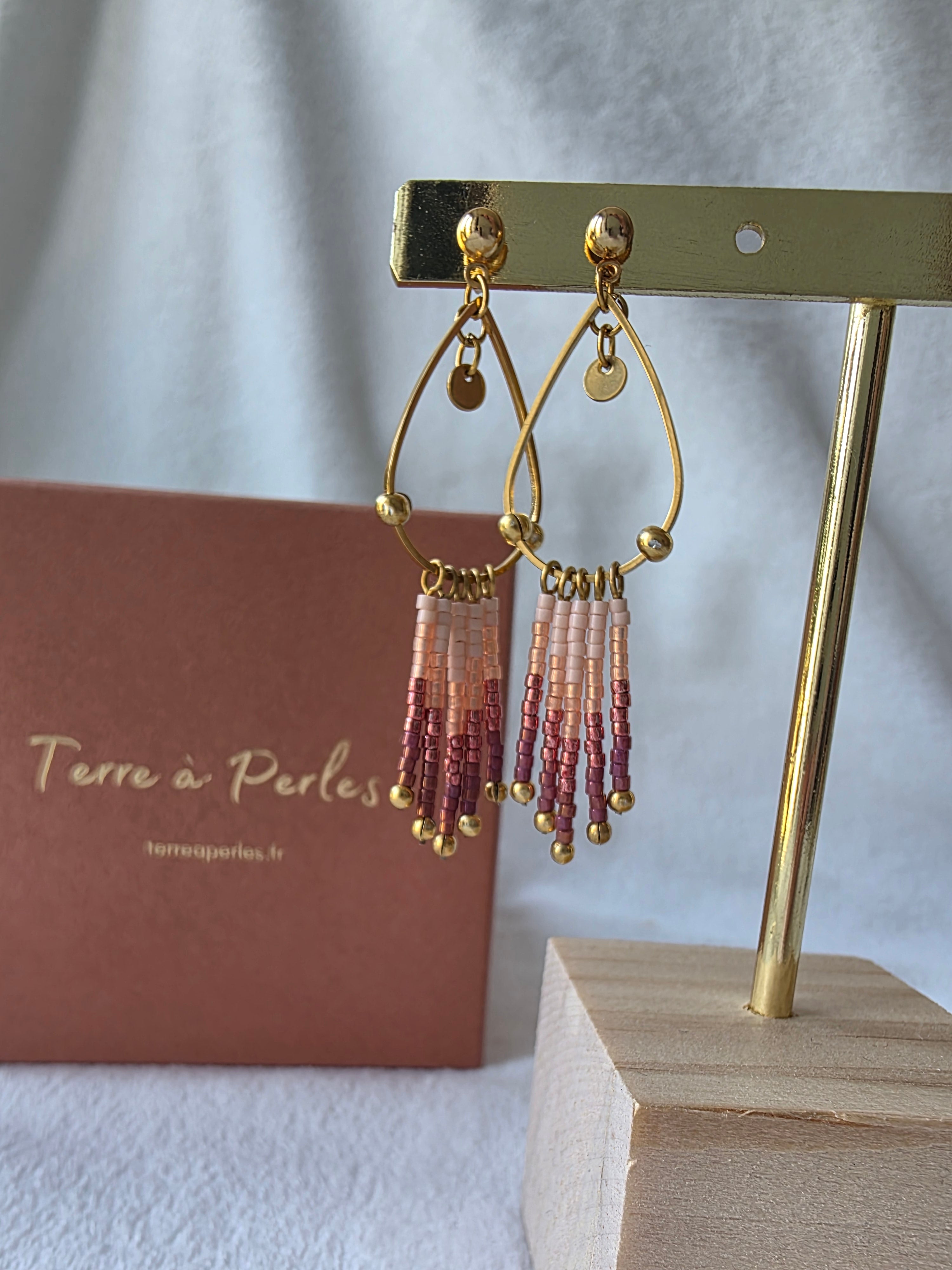 Boucles d’oreilles à Franges