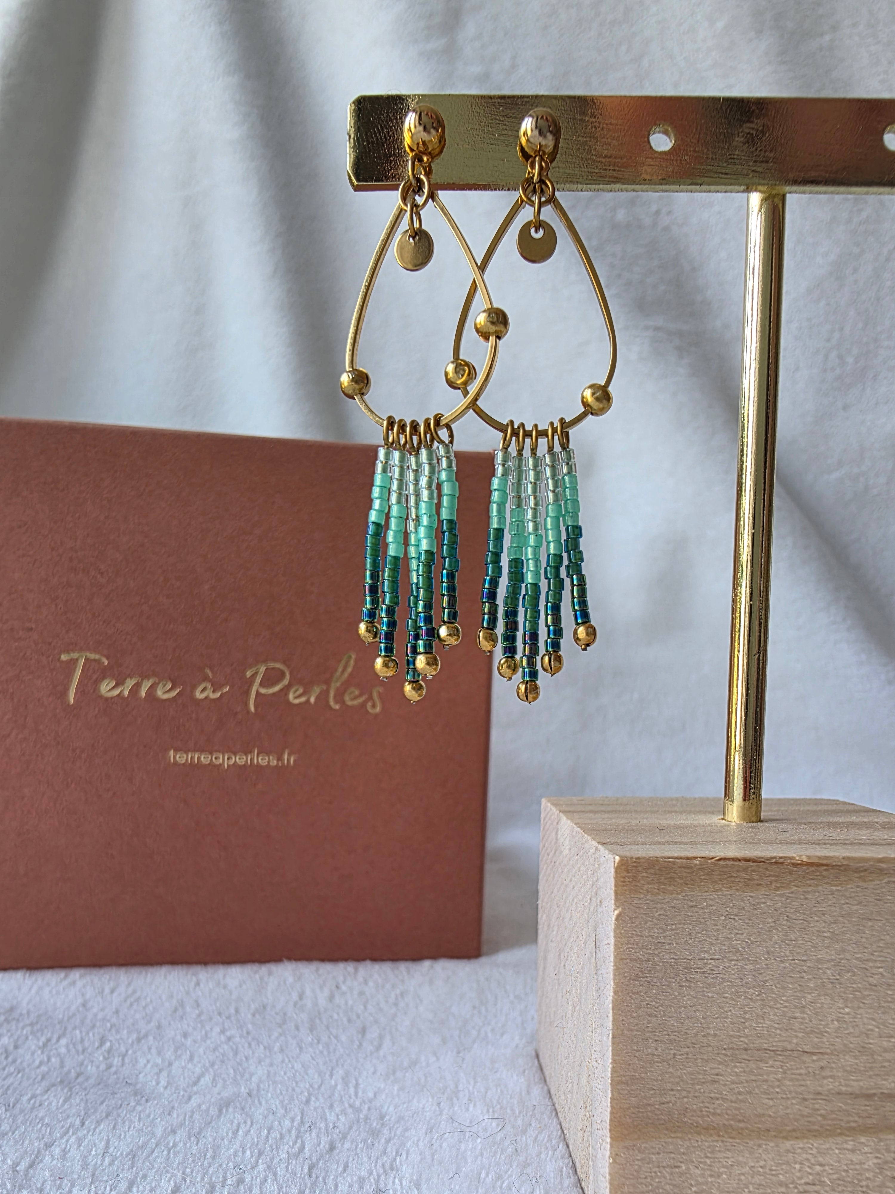 Boucles d’oreilles à Franges