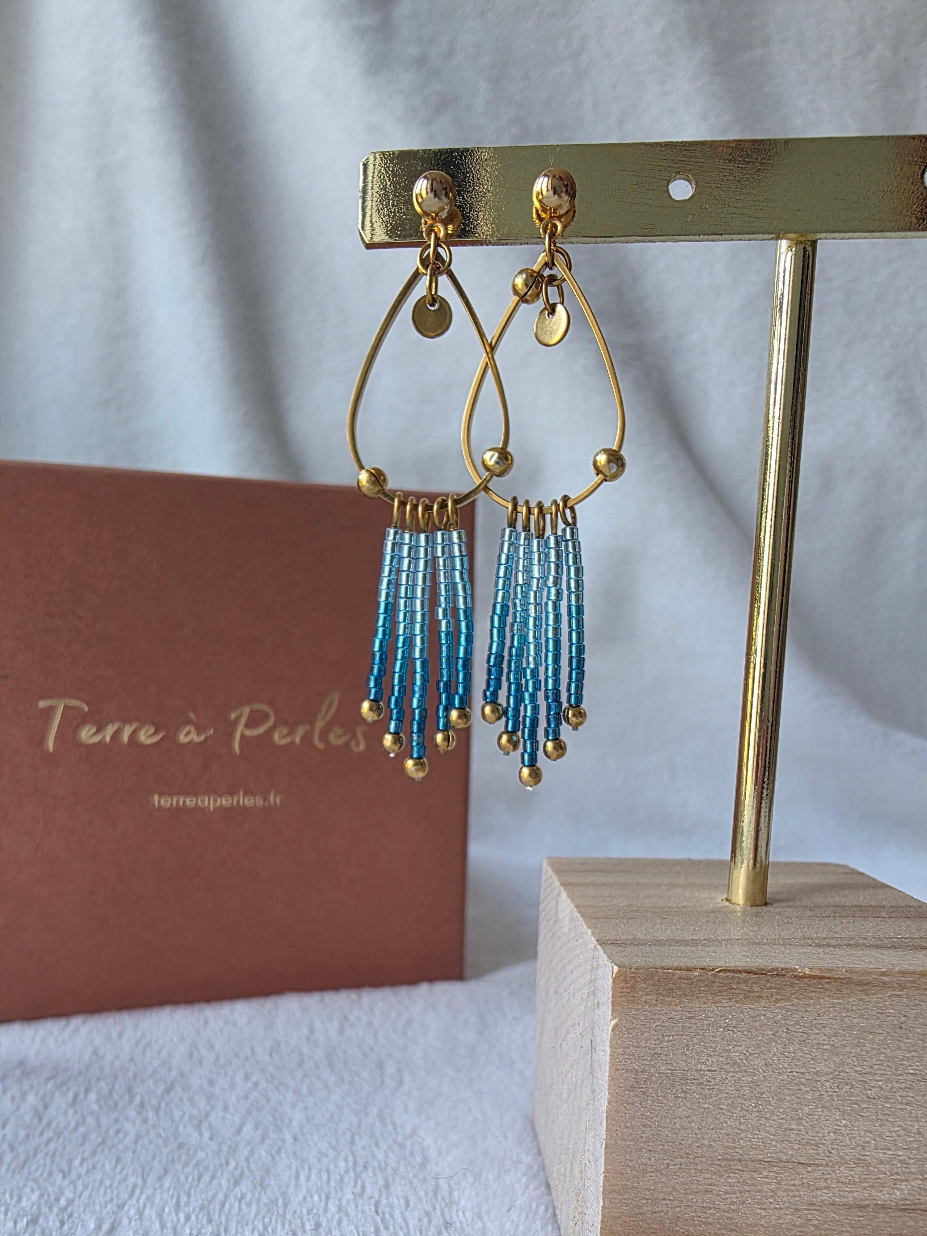 Boucles d’oreilles à Franges