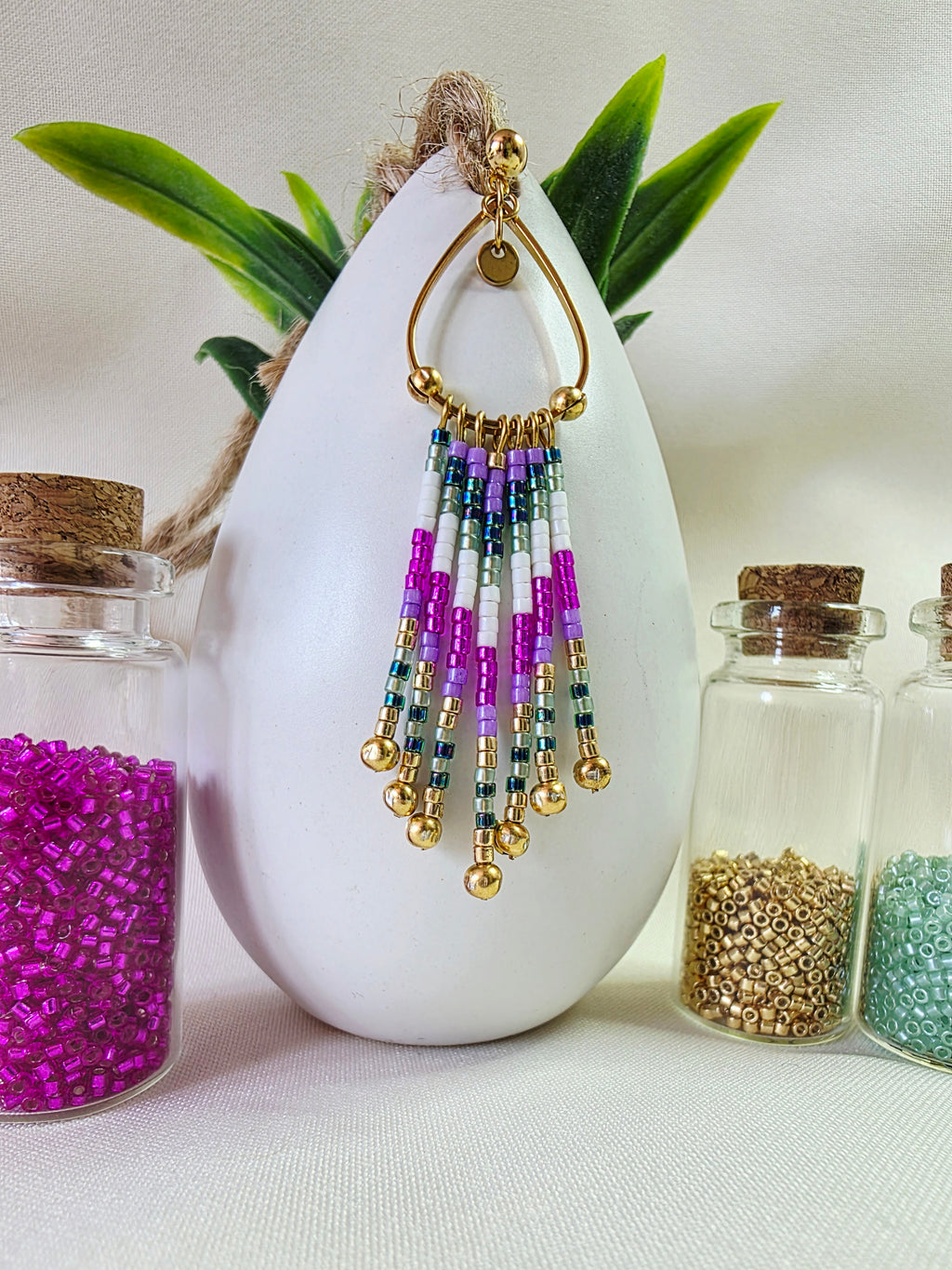 Boucles d’oreilles à Franges