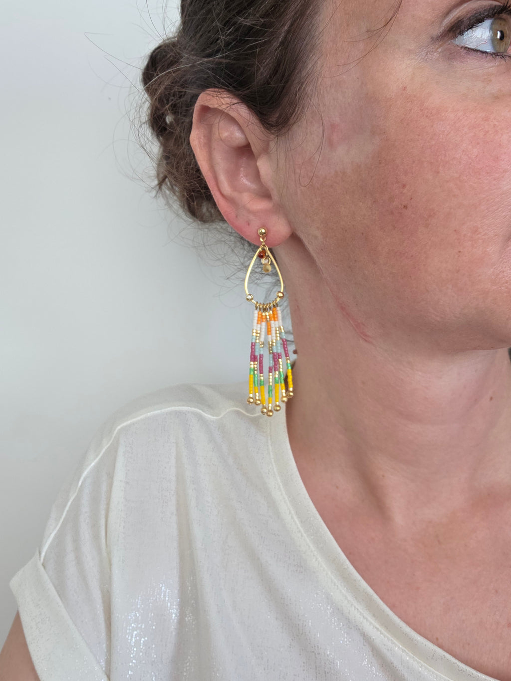Boucles d’oreilles à Franges
