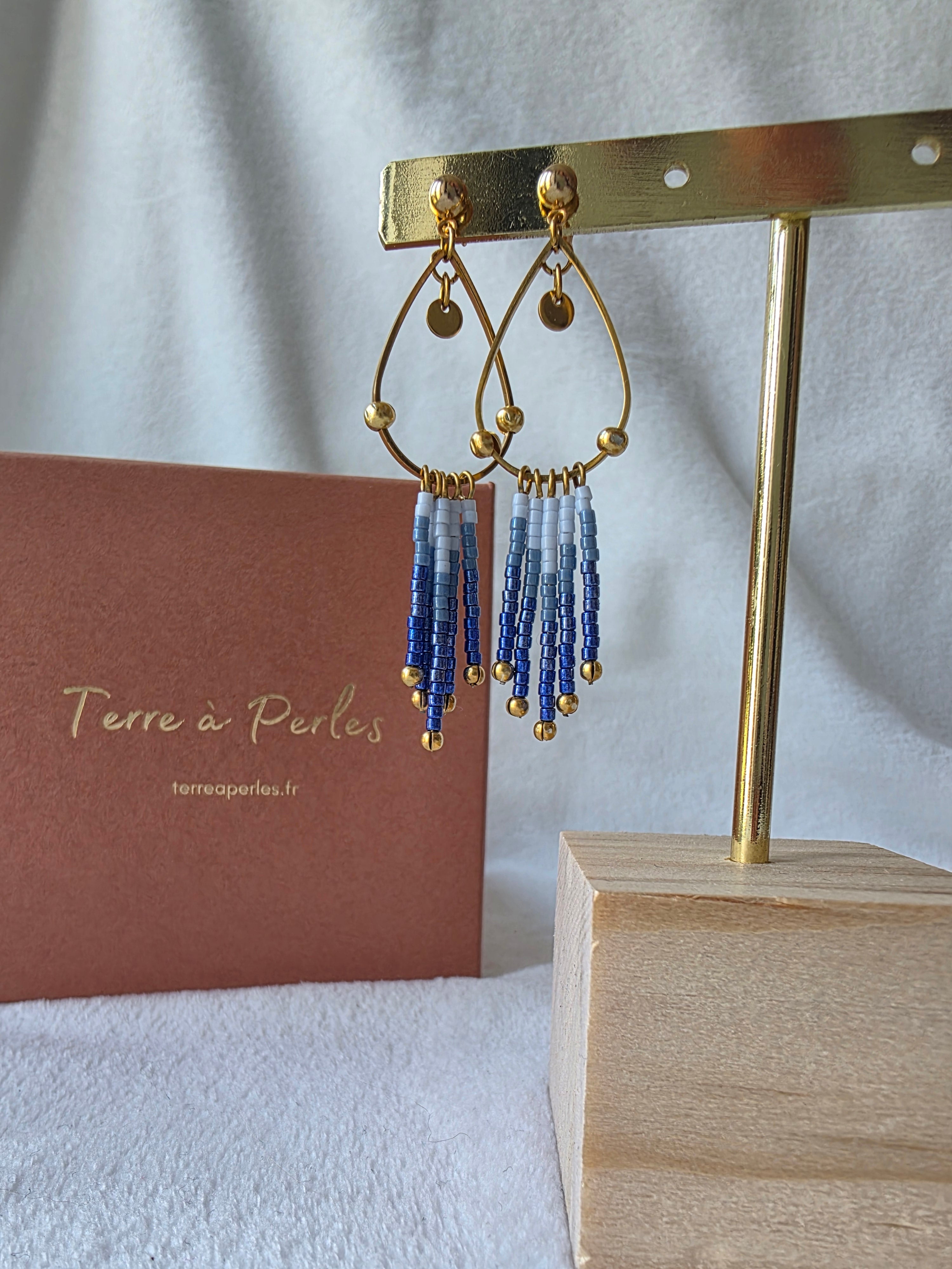 Boucles d’oreilles à Franges