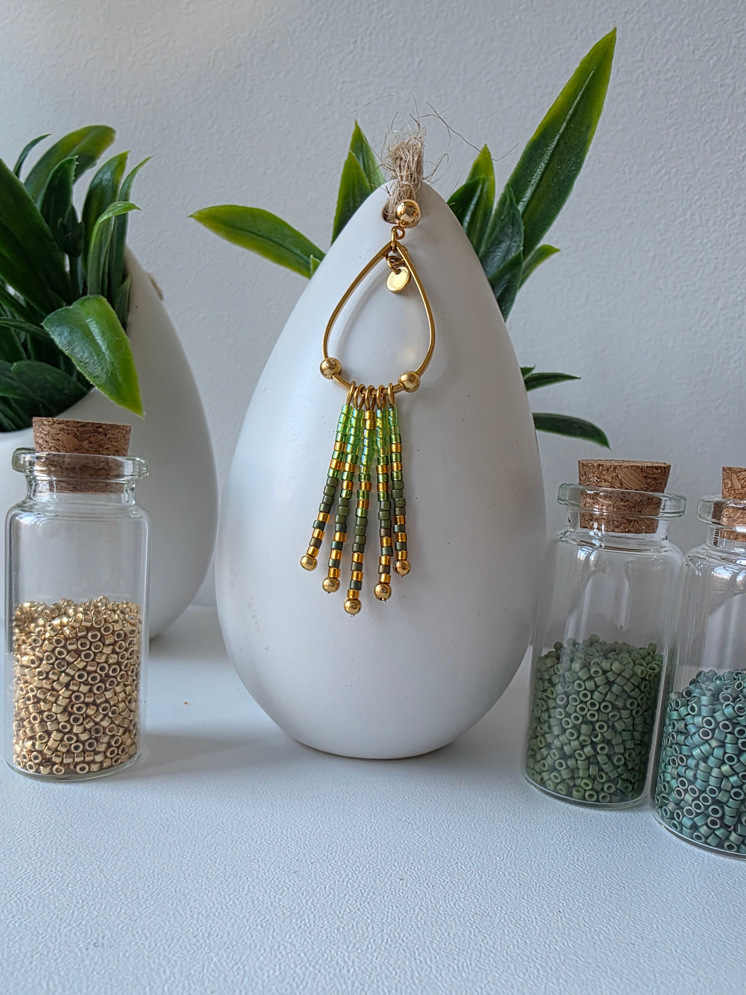 Boucles d’oreilles à Franges