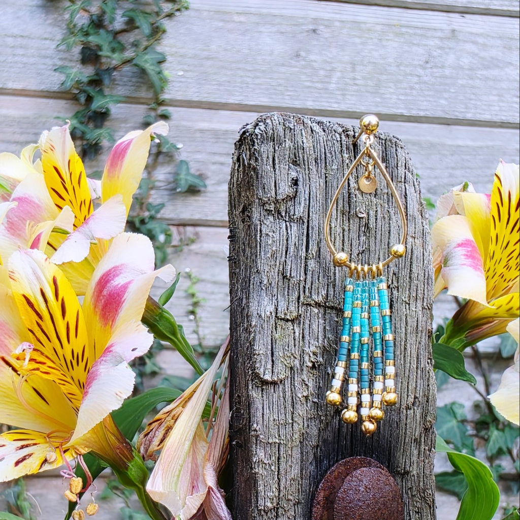 Boucles d’oreilles à Franges