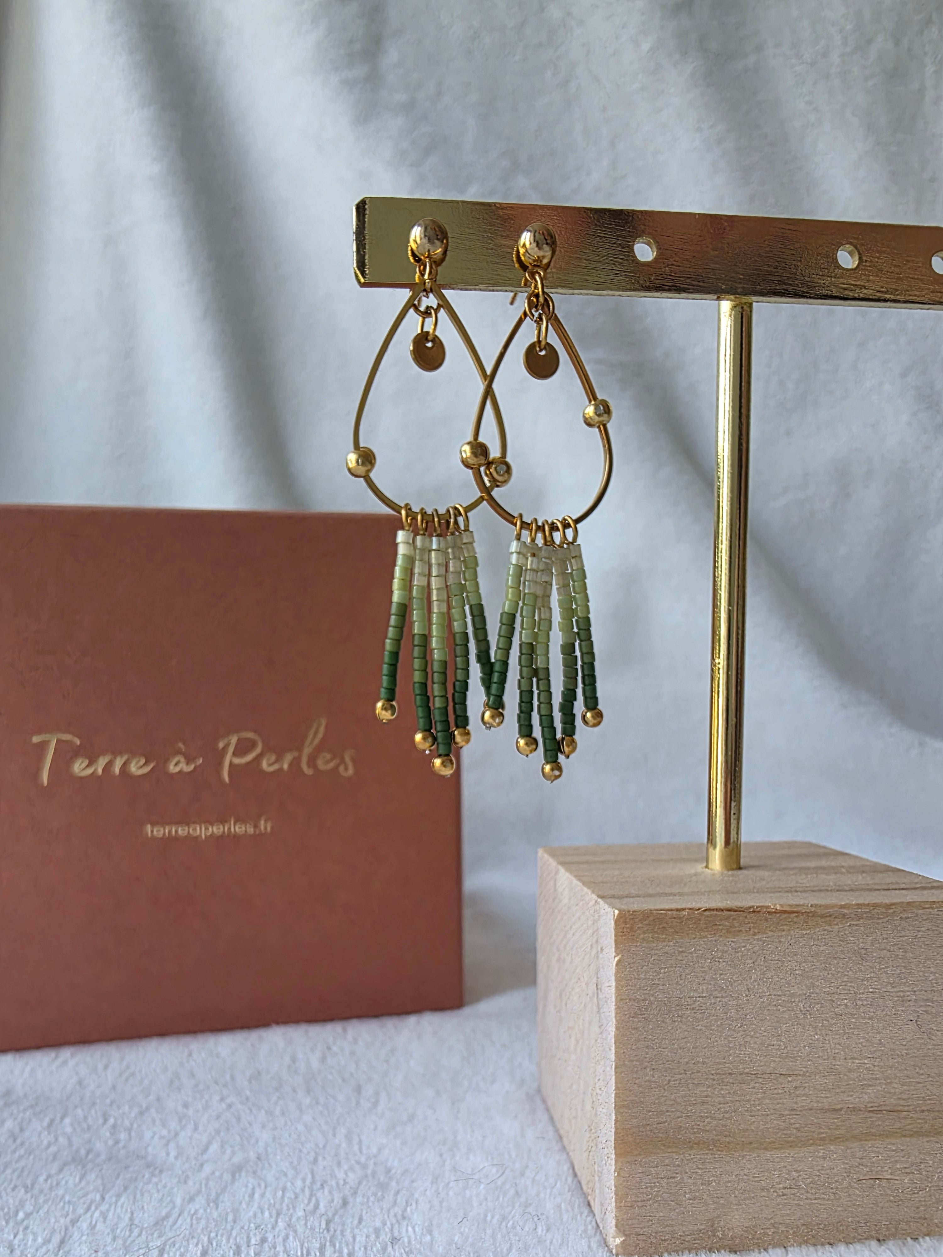 Boucles d’oreilles à Franges