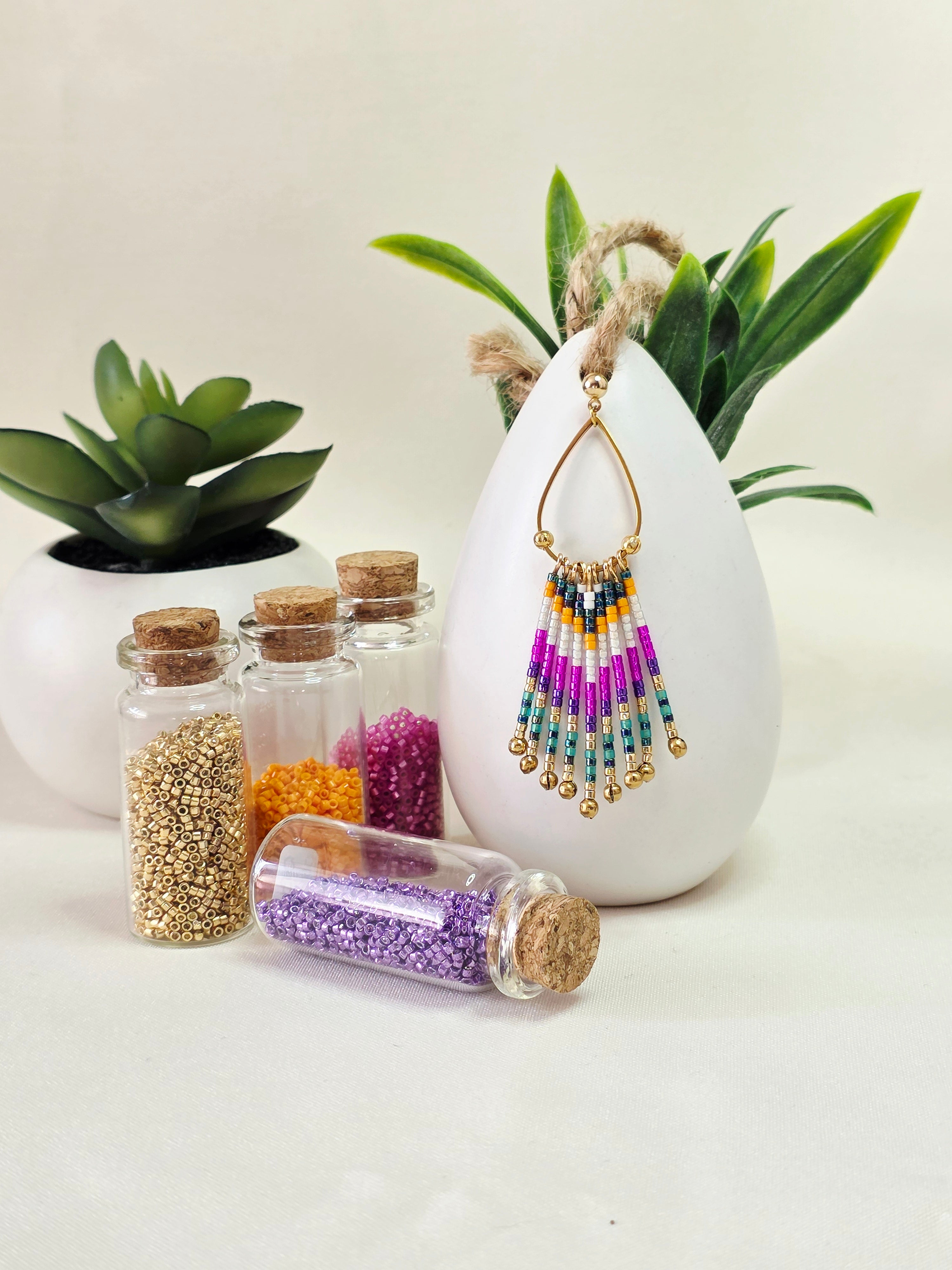 Boucles d’oreilles à Franges