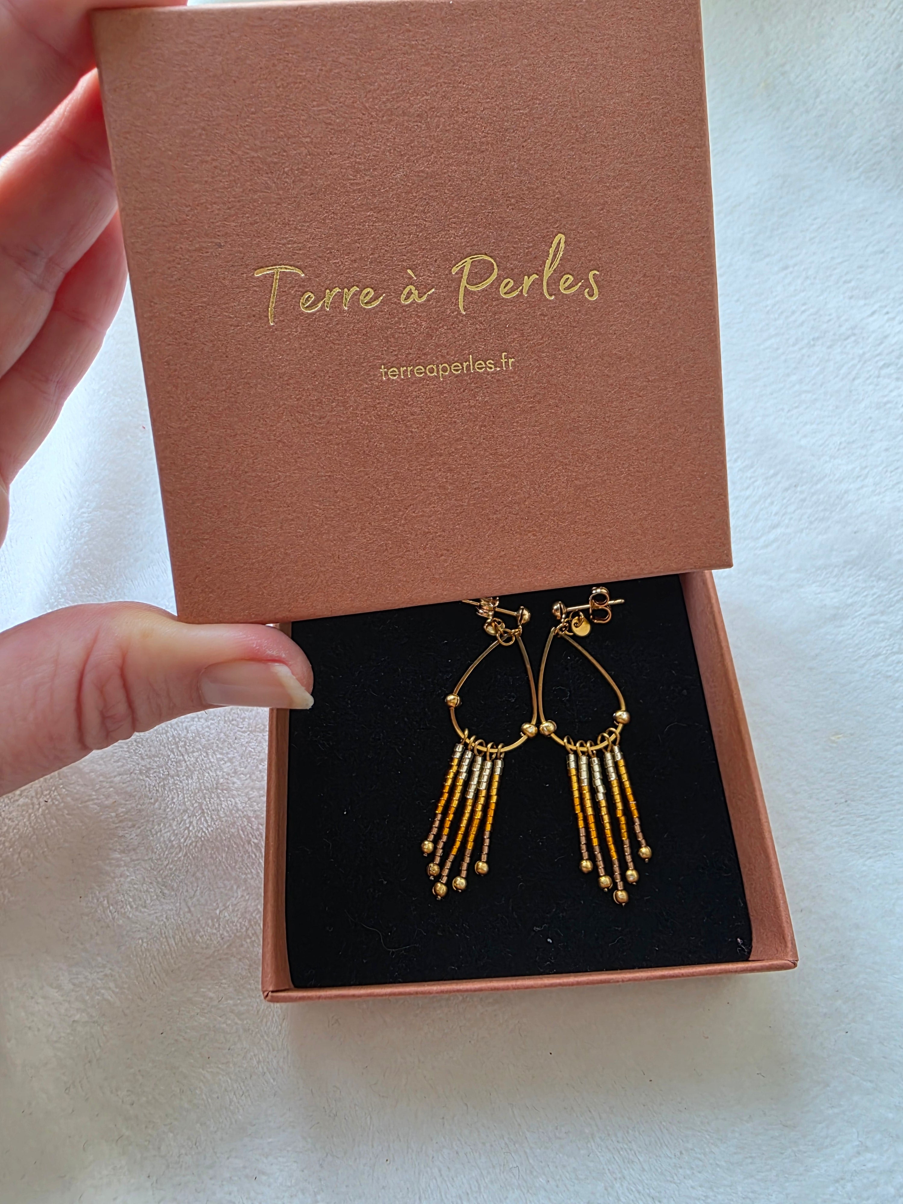 Boucles d’oreilles à Franges