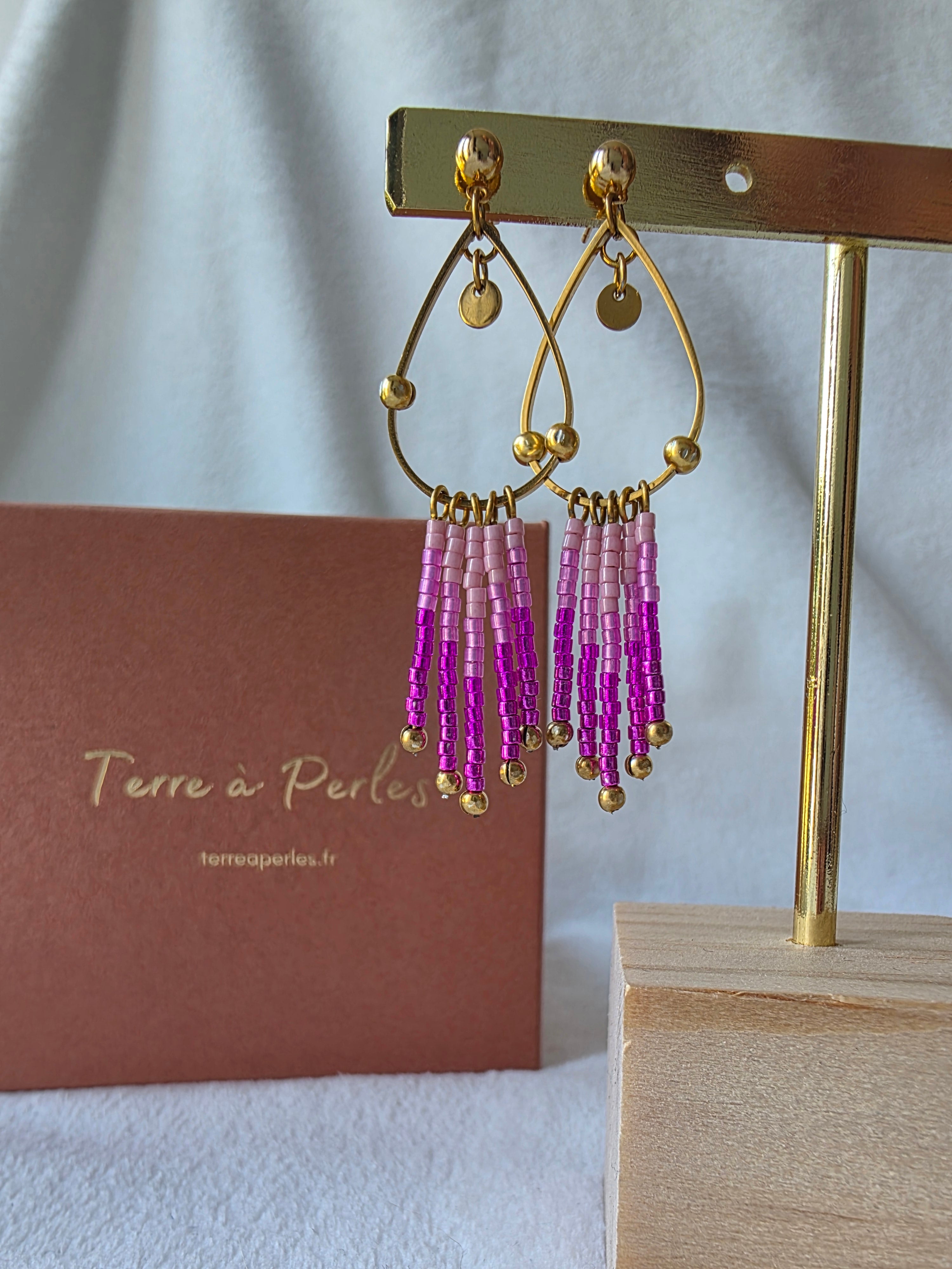 Boucles d’oreilles à Franges