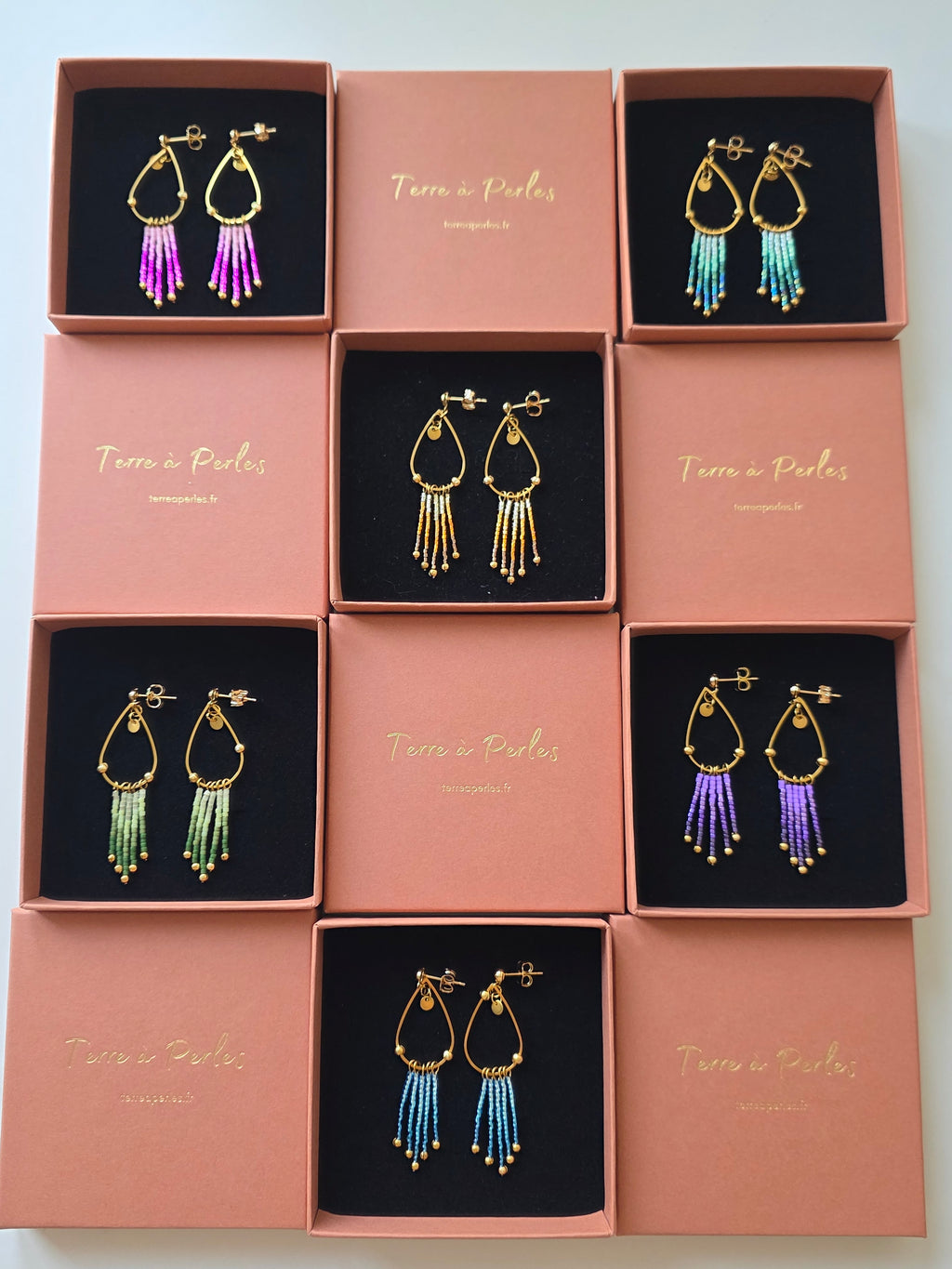 Boucles d’oreilles à Franges