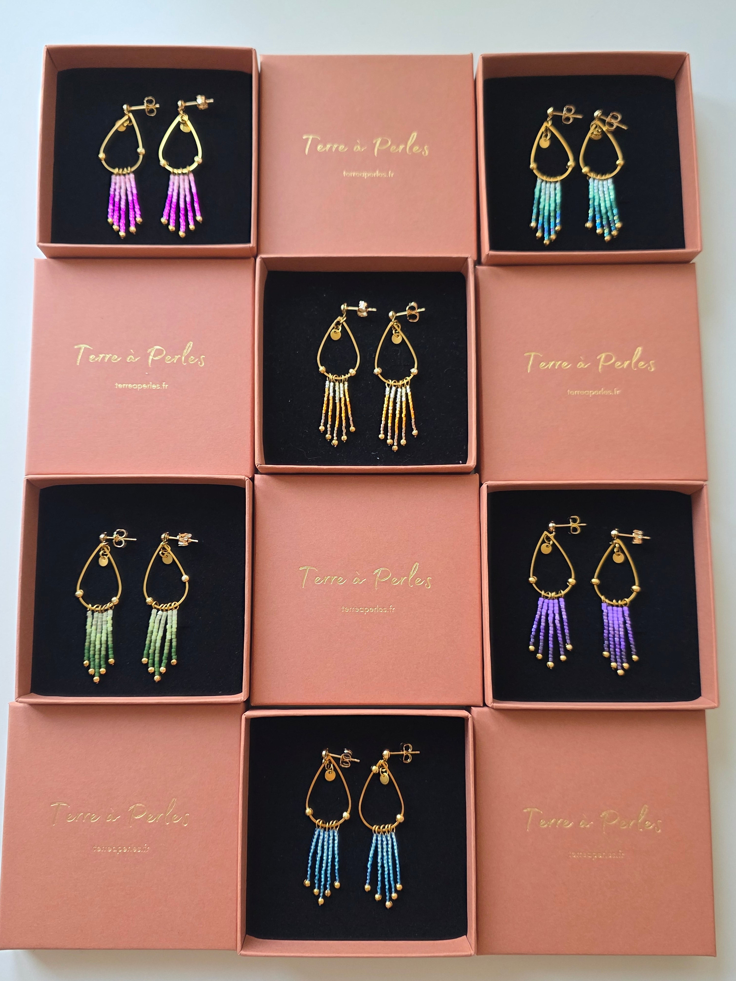 Boucles d’oreilles à Franges