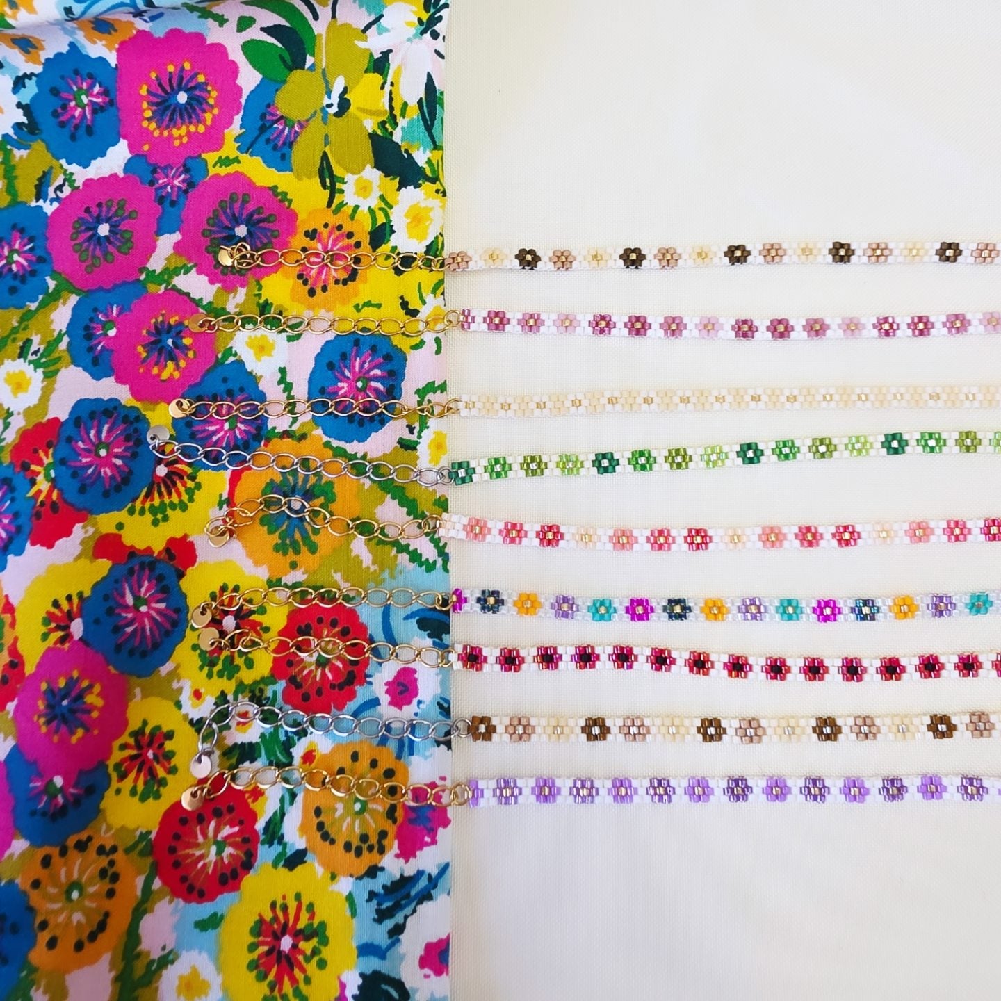 Les Petites Fleurs - Bracelet 3 Rangs