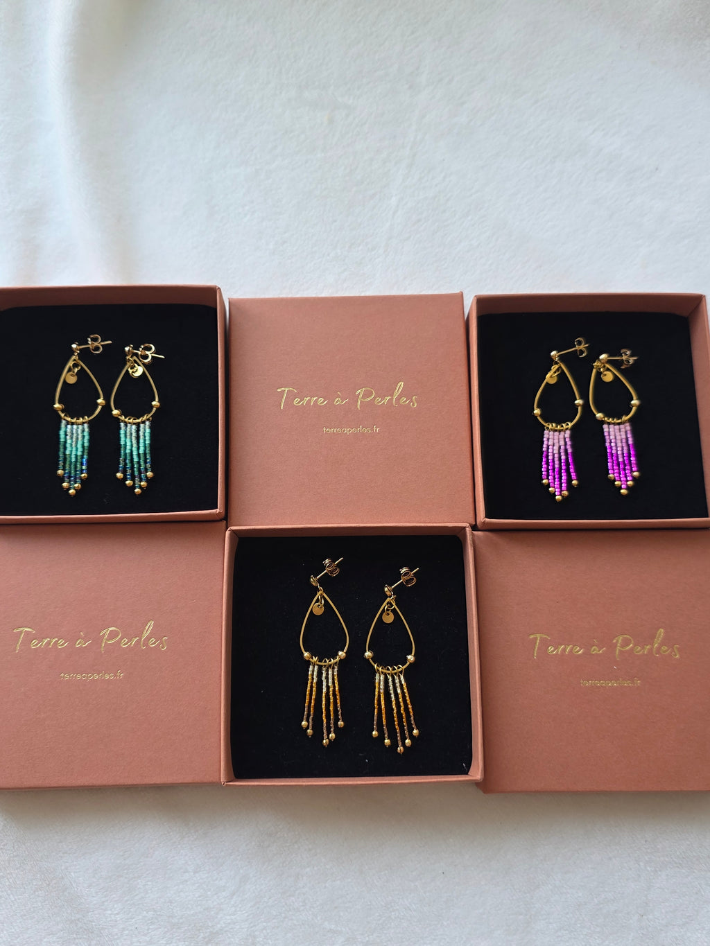 Boucles d’oreilles à Franges