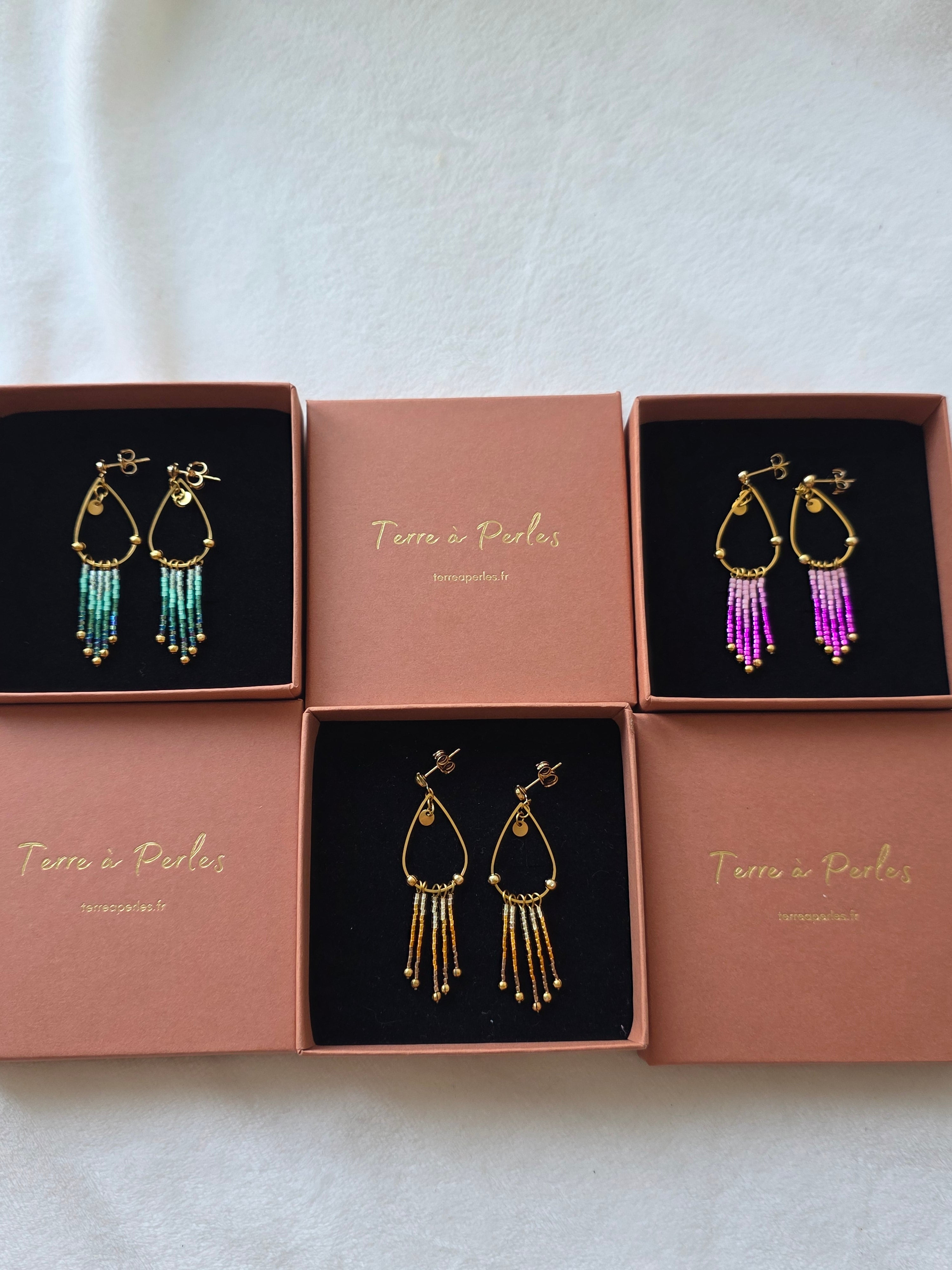 Boucles d’oreilles à Franges