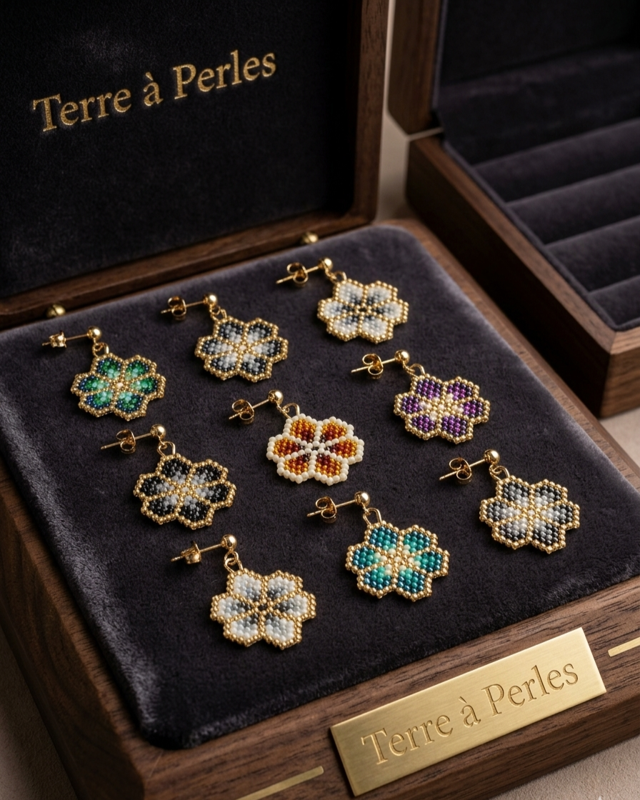 Boucle d'oreille Petite Fleur