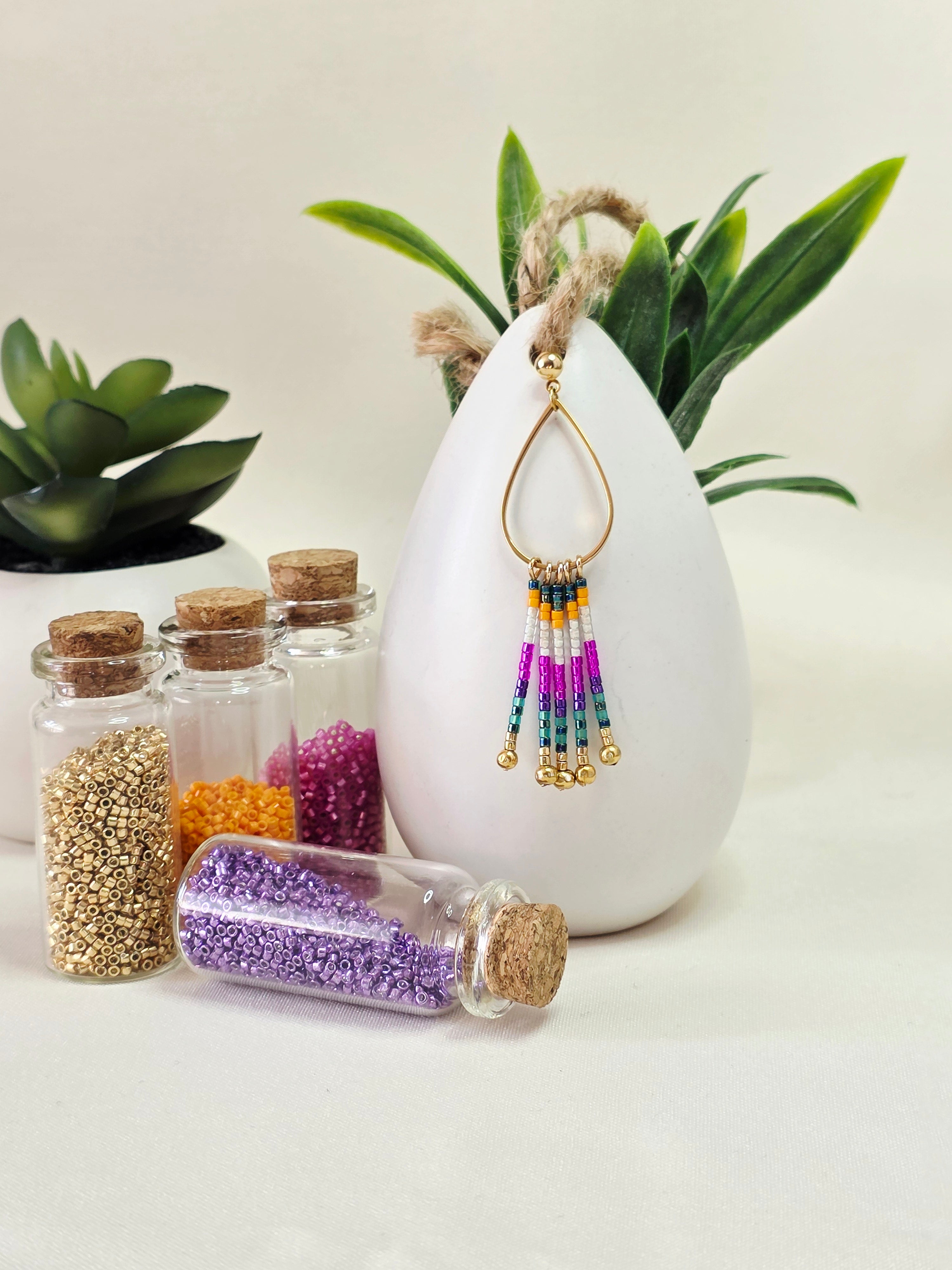 Boucles d’oreilles à Franges