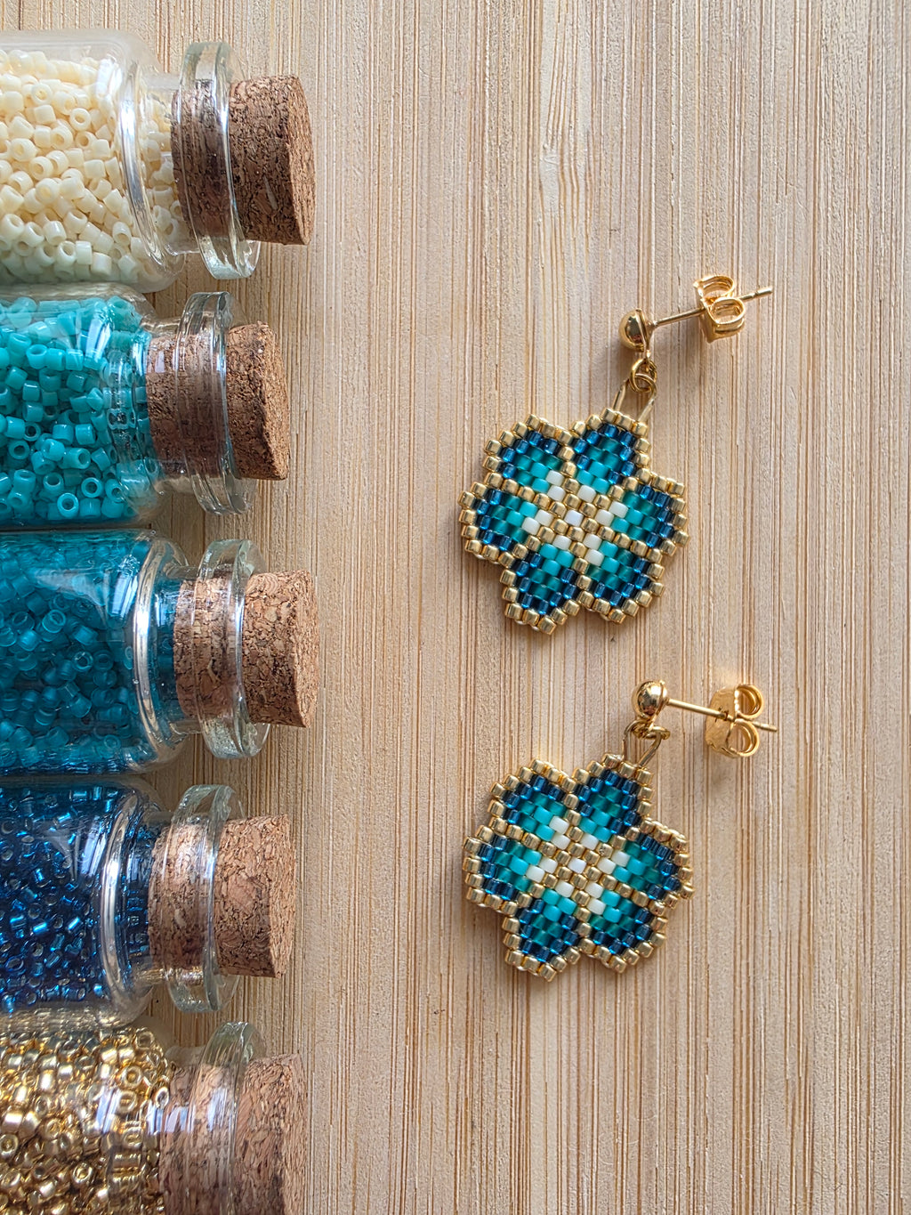 Boucle d'oreille Petite Fleur